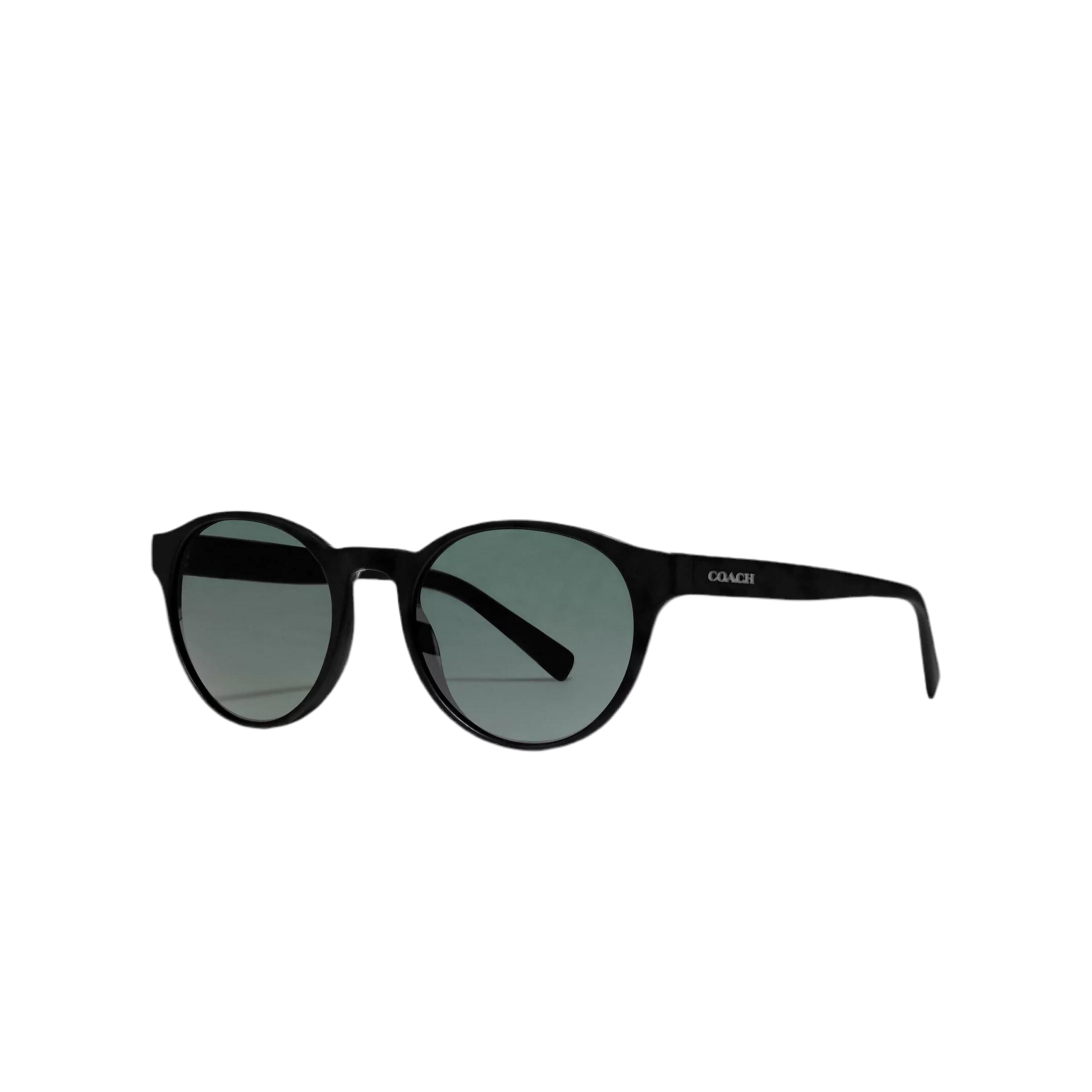 Coach Unisex Wythe Round Sunglasses - Black