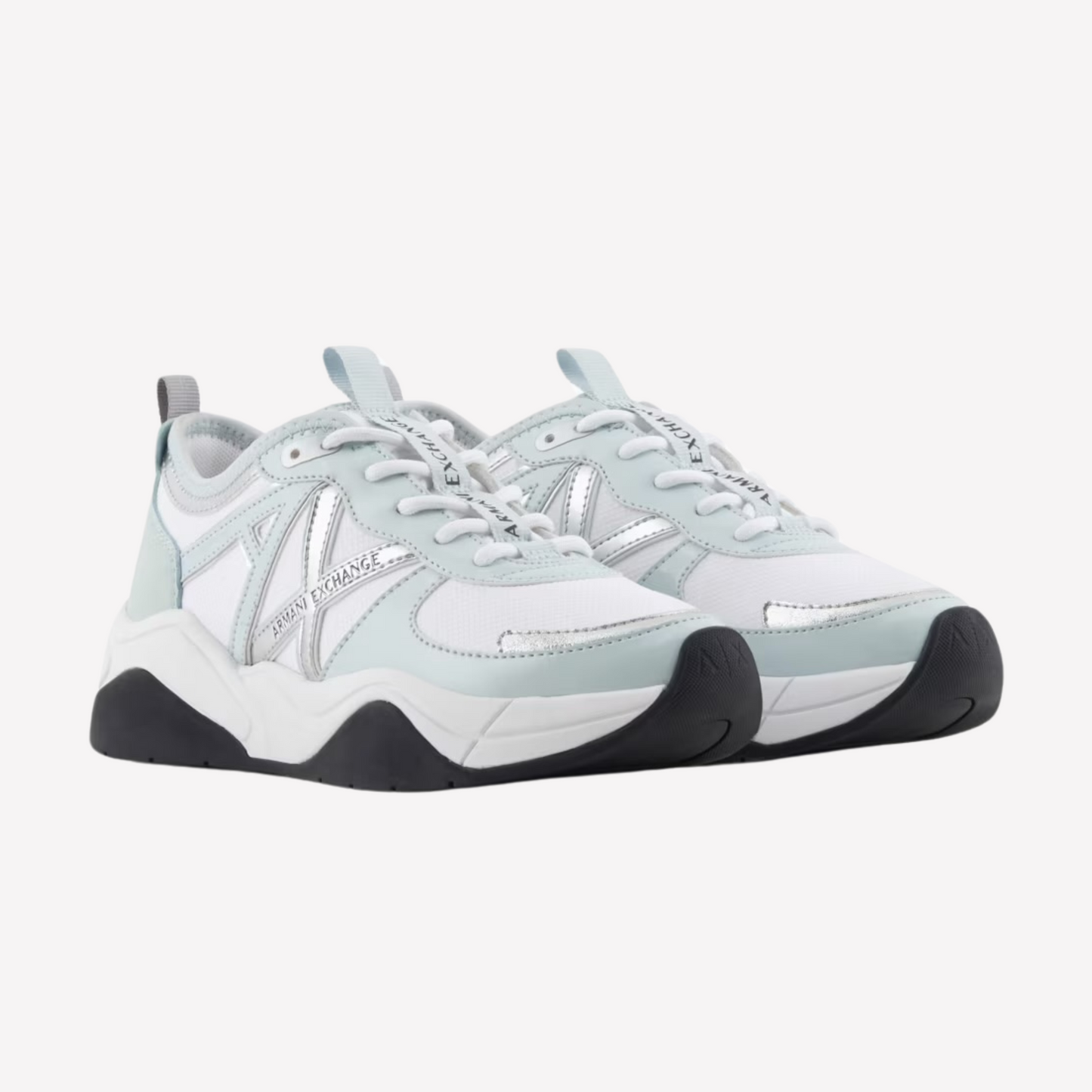 Armani Exchange Women's Chunky Sneaker - Light blue