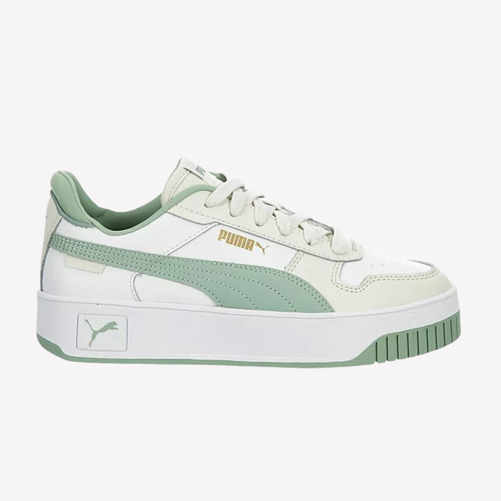 Puma green and white shoes hotsell