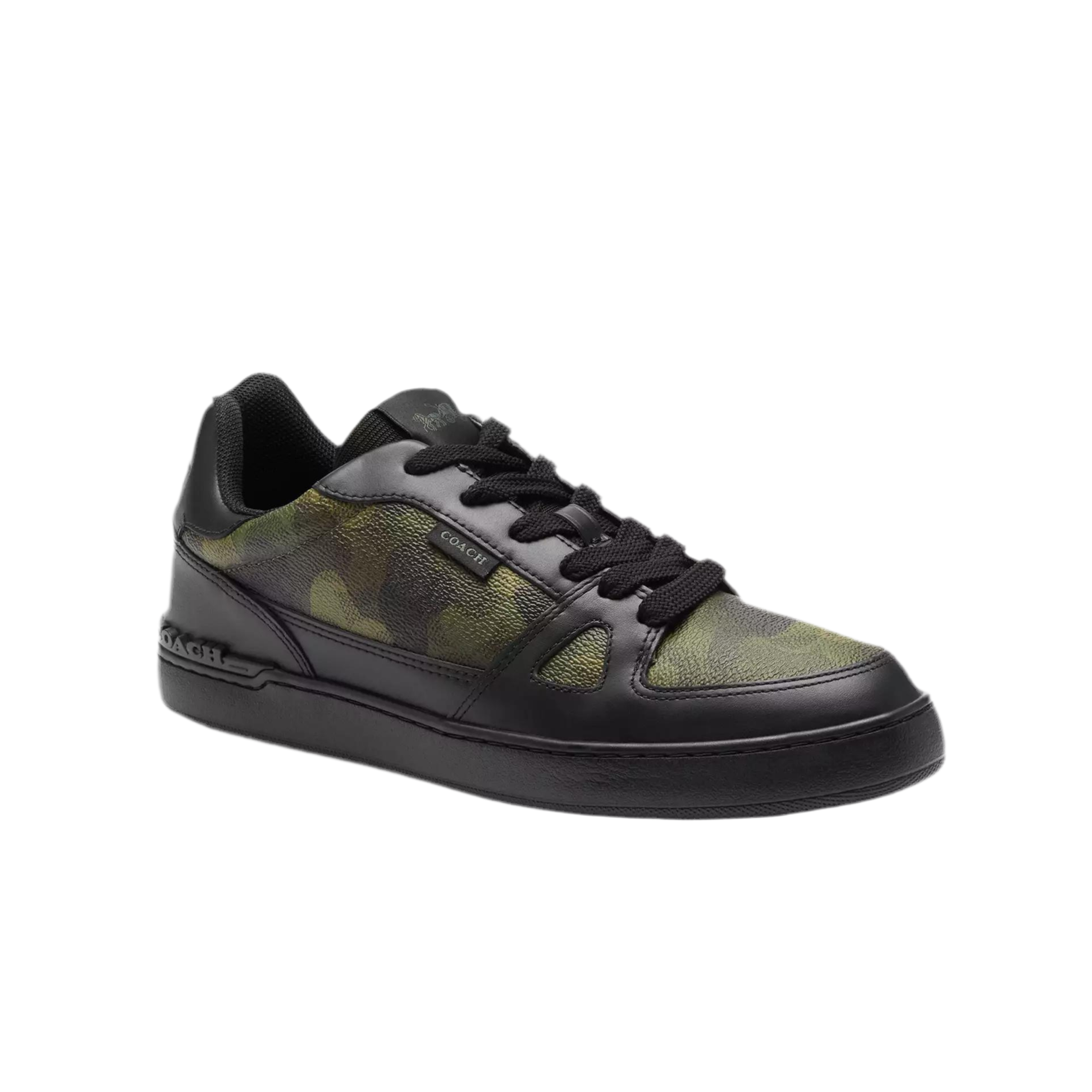 COACH Men's Clip Court Sneaker - Camo Black