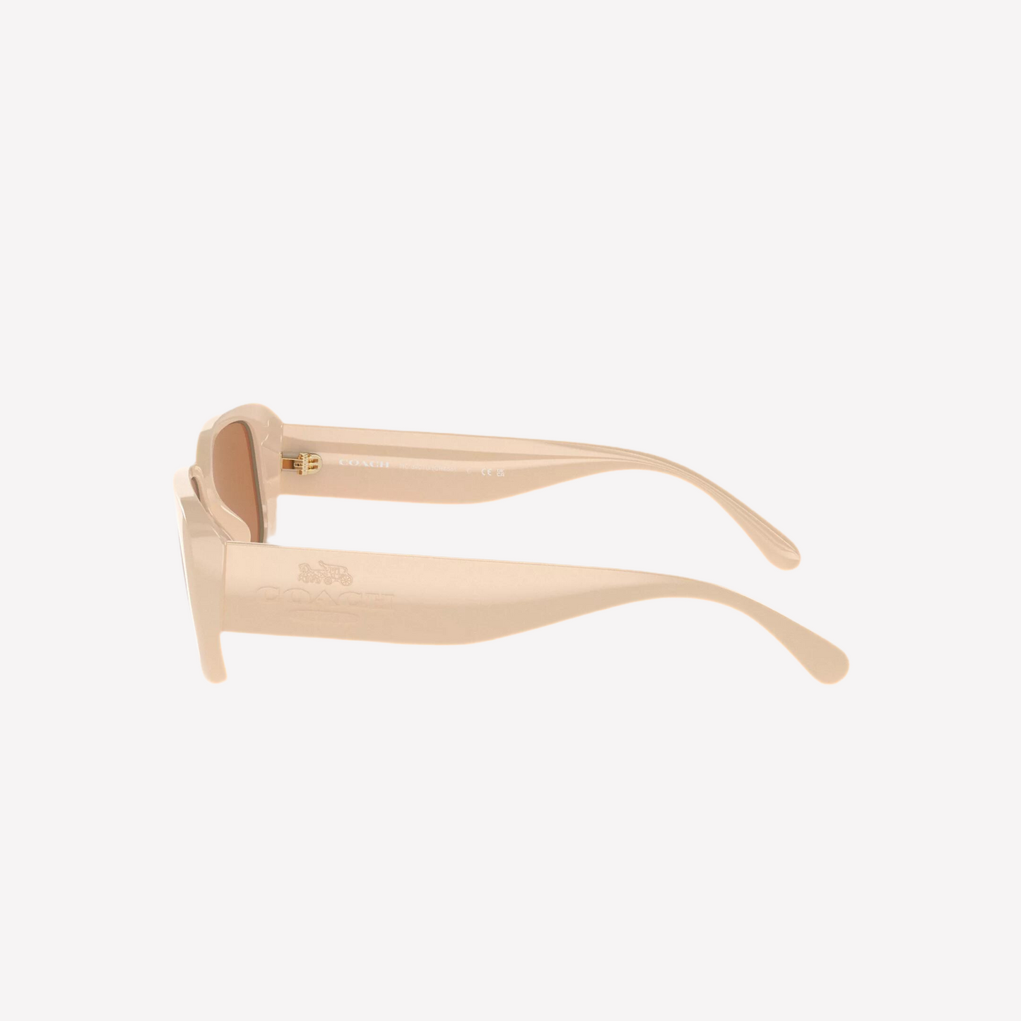 Coach Women Narrow Rectangle Sunglasses - Off White