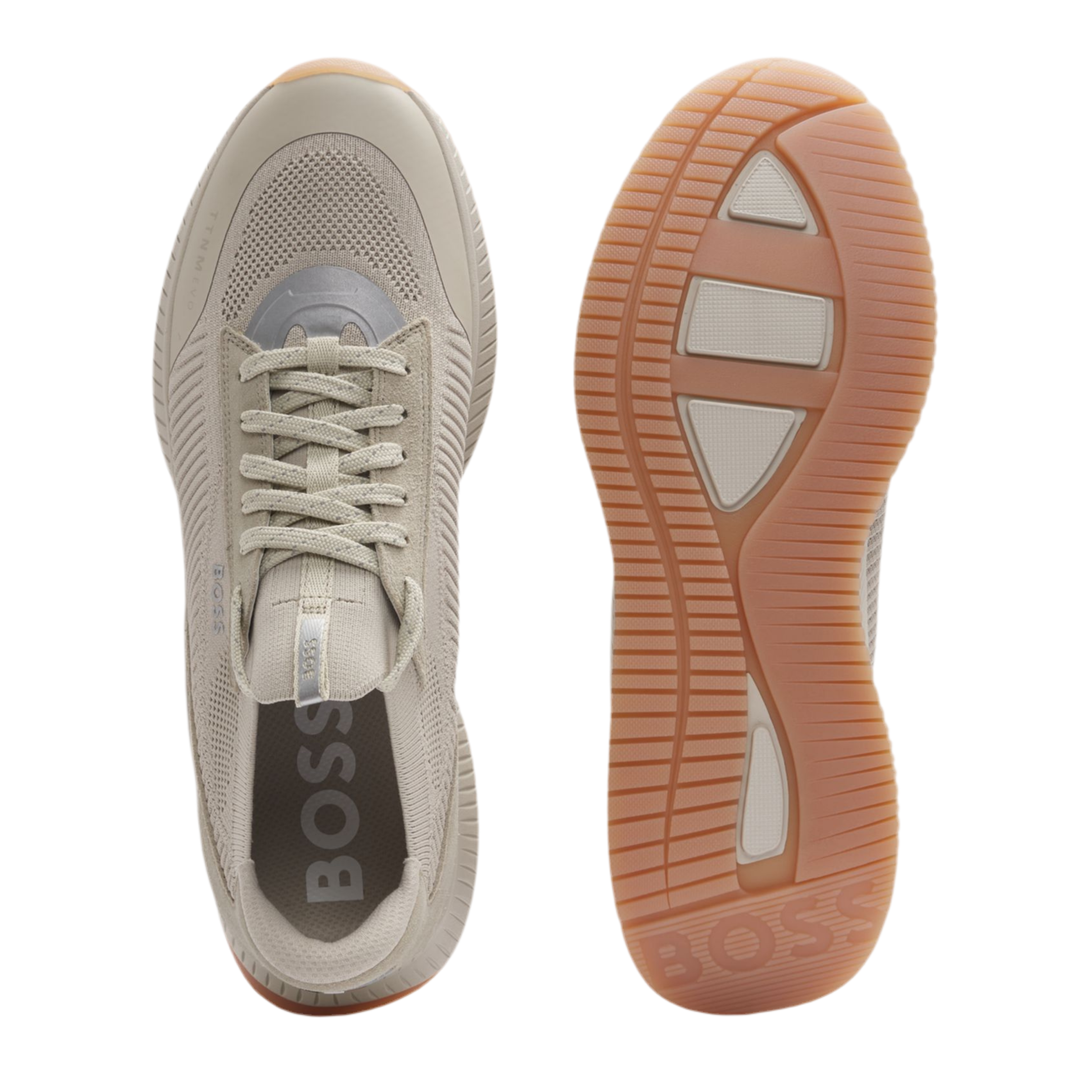 Hugo Boss Men Ttnm Evo Trainers - Light Beige