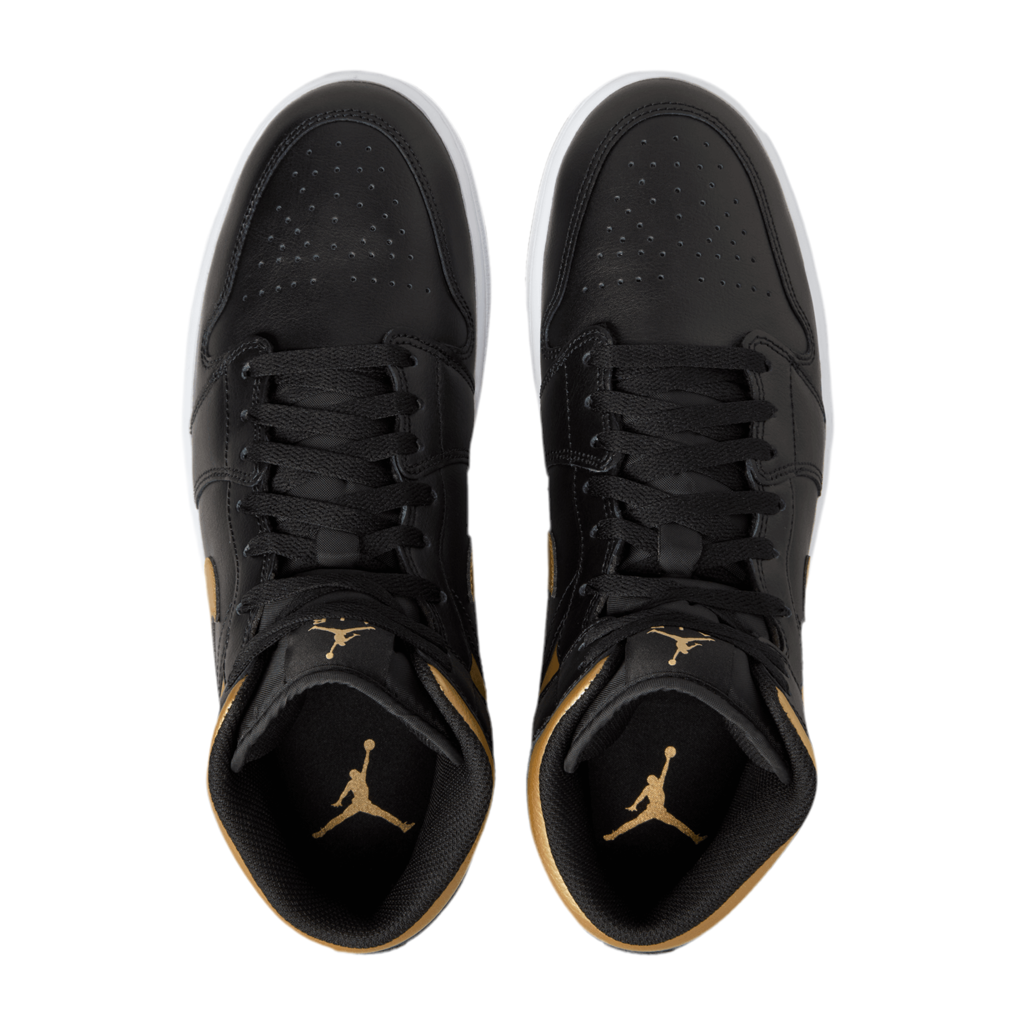 Nike Men Air Jordan 1 Mid - Gold Black
