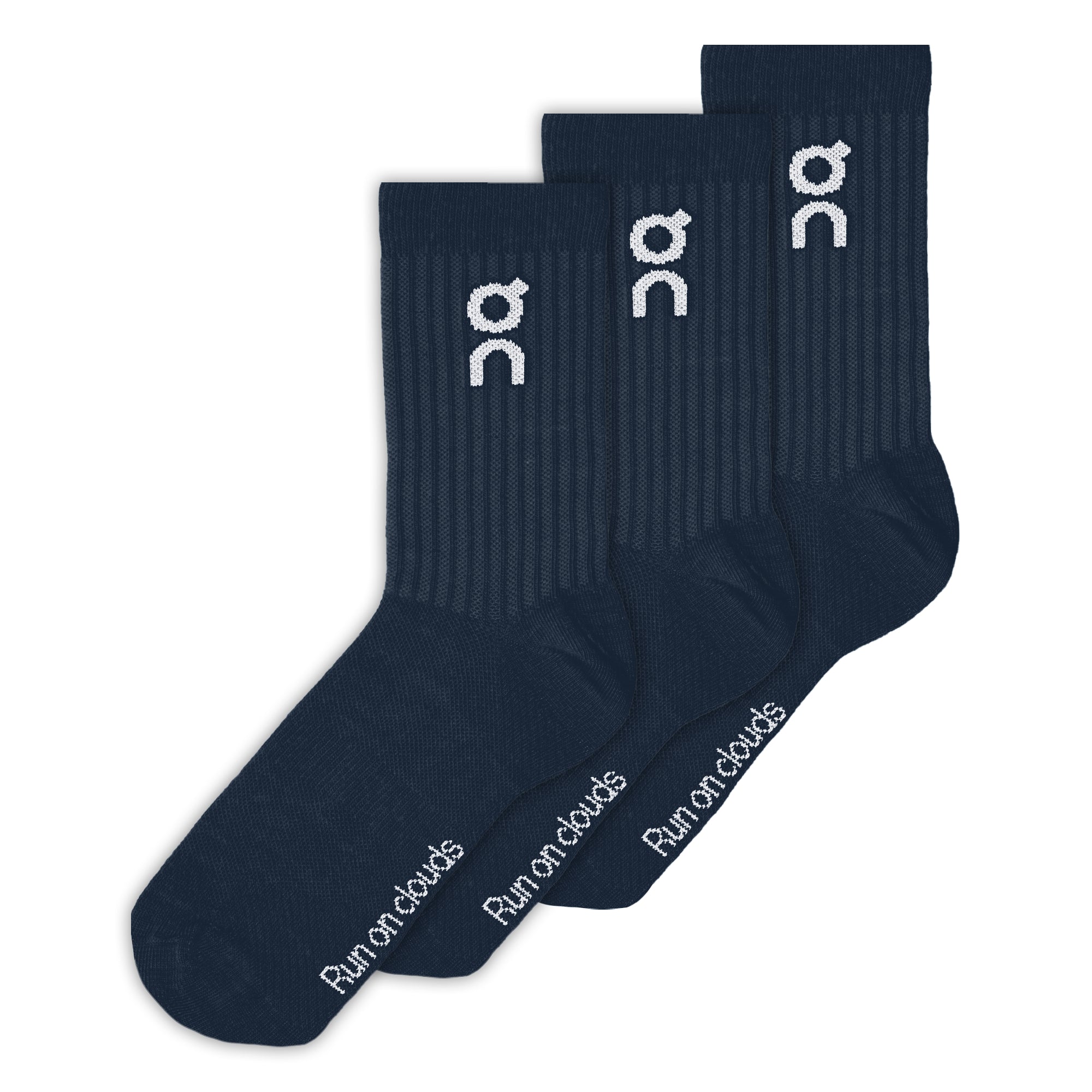 On Logo Sock High 3P - Navy