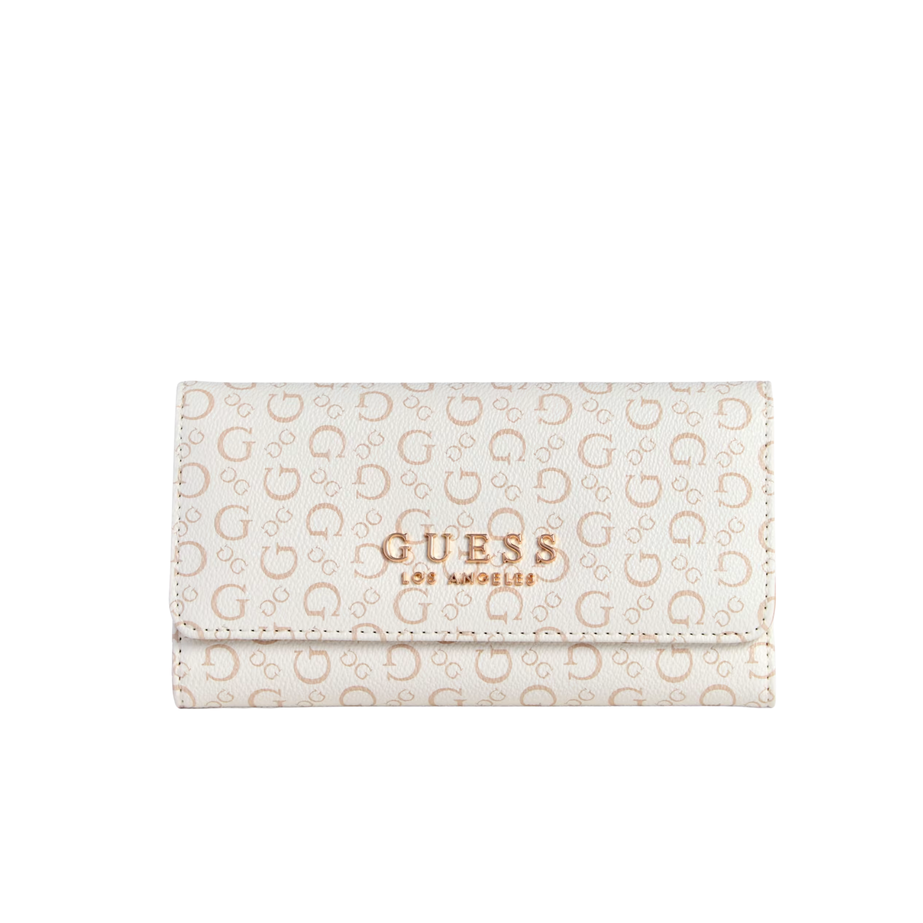 GUESS Women Saffron Slim Clutch Wallet - White