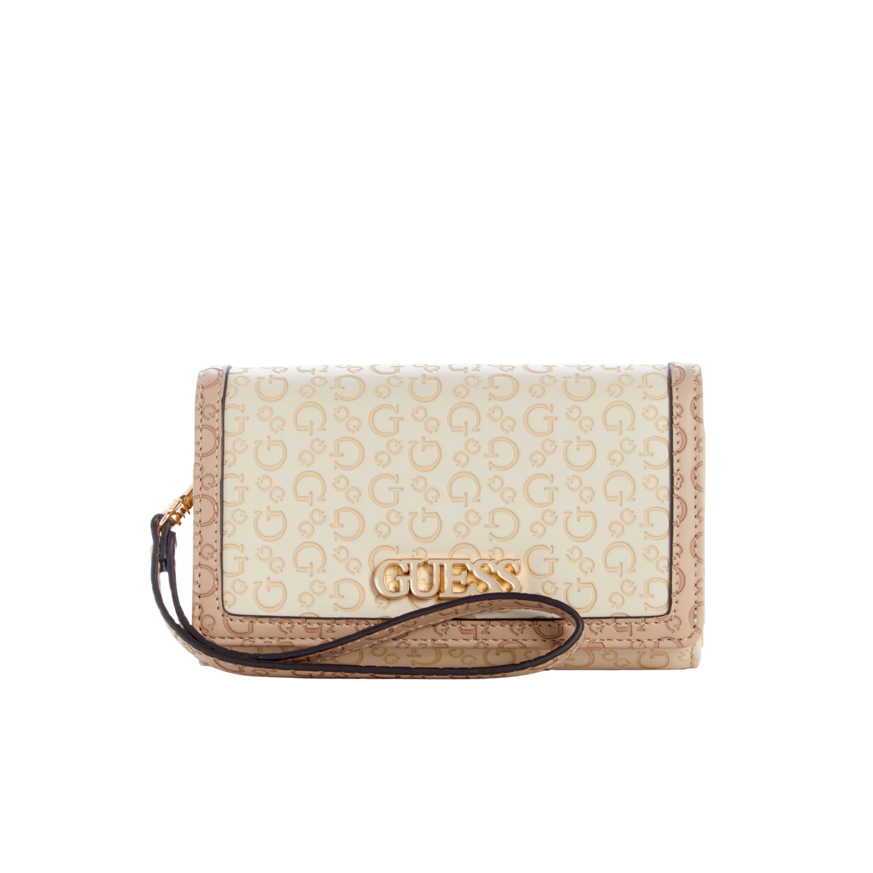 GUESS Women Zakaria Debossed Logo Phone Organizer - Neutral