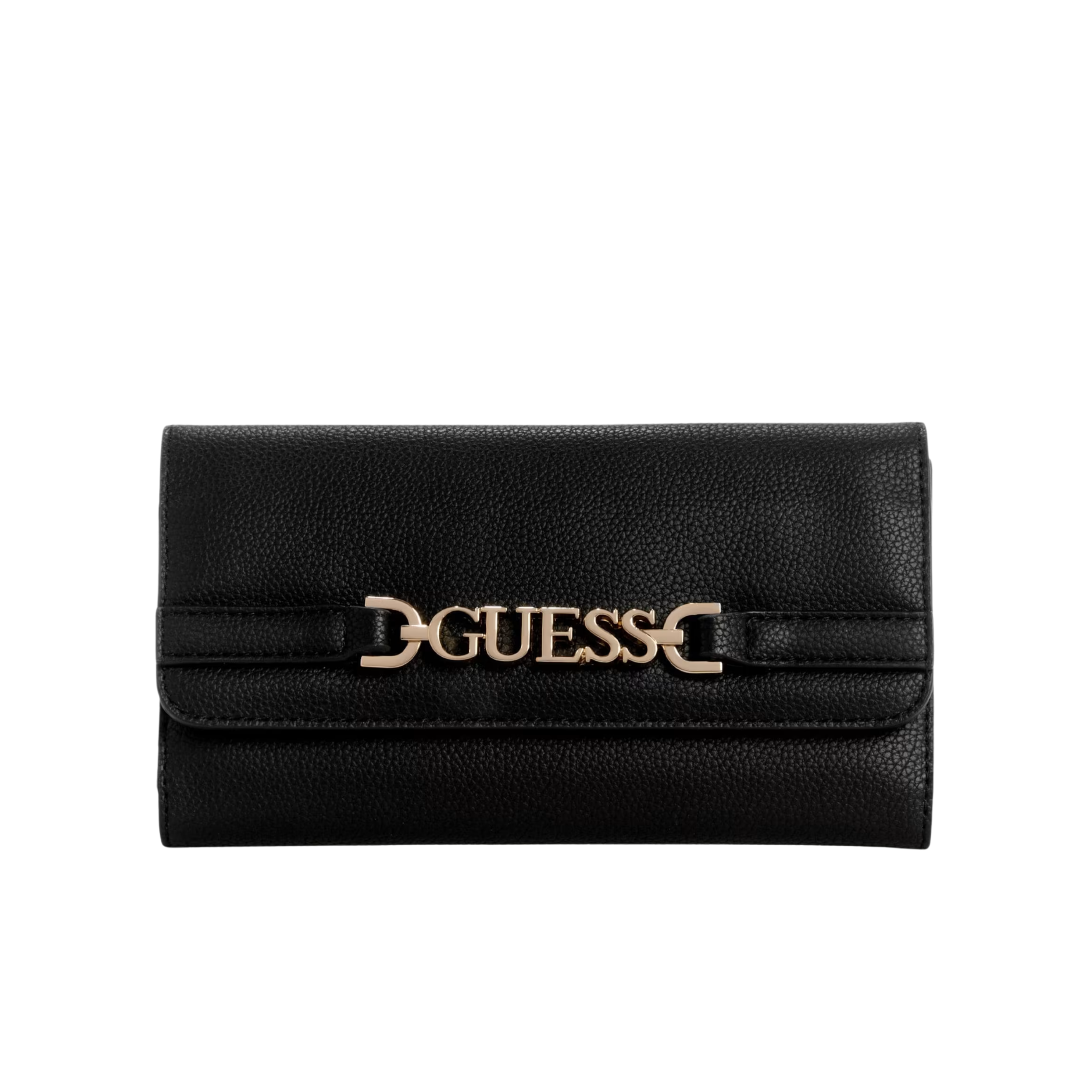 GUESS Women Rhiannon Fold Over Clutch Wallet - Black