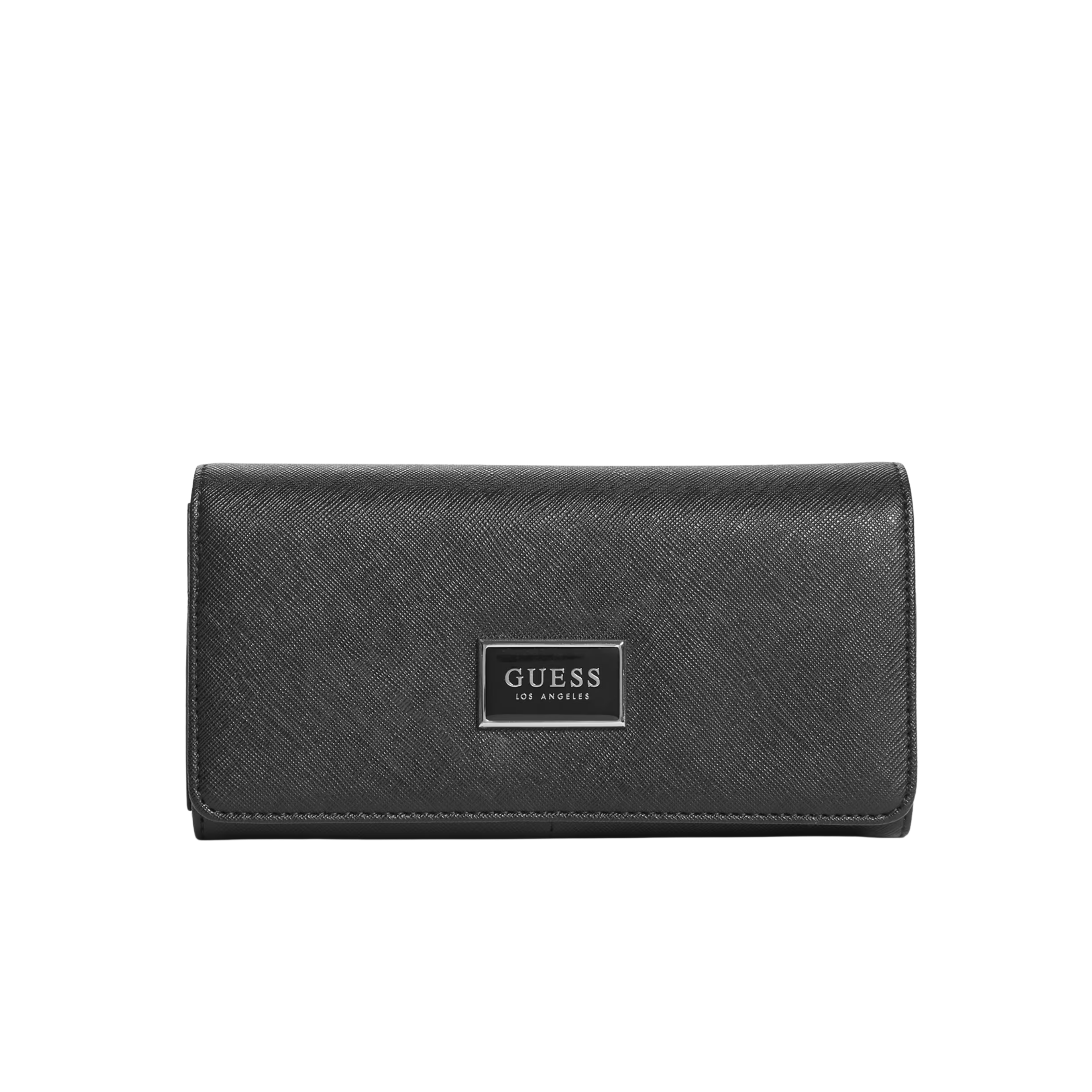 GUESS Women Abree Logo Saffiano Multi Organizer - Black