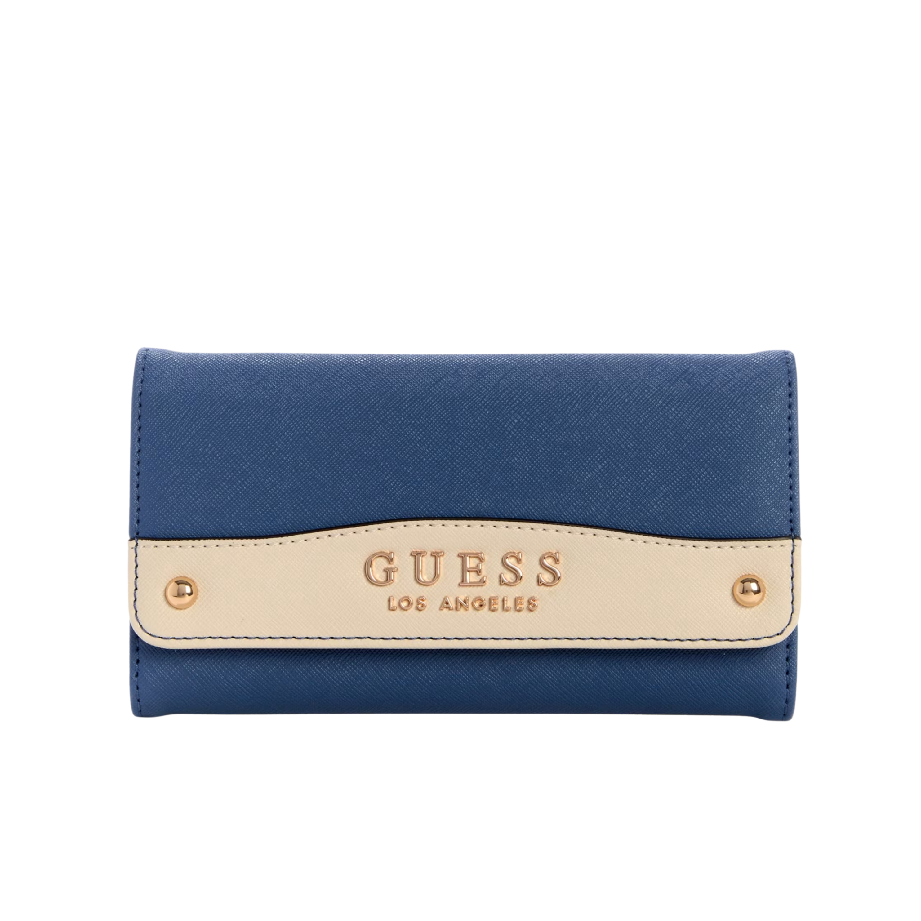 GUESS Women Avon Park Slim Clutch Wallet - Blue