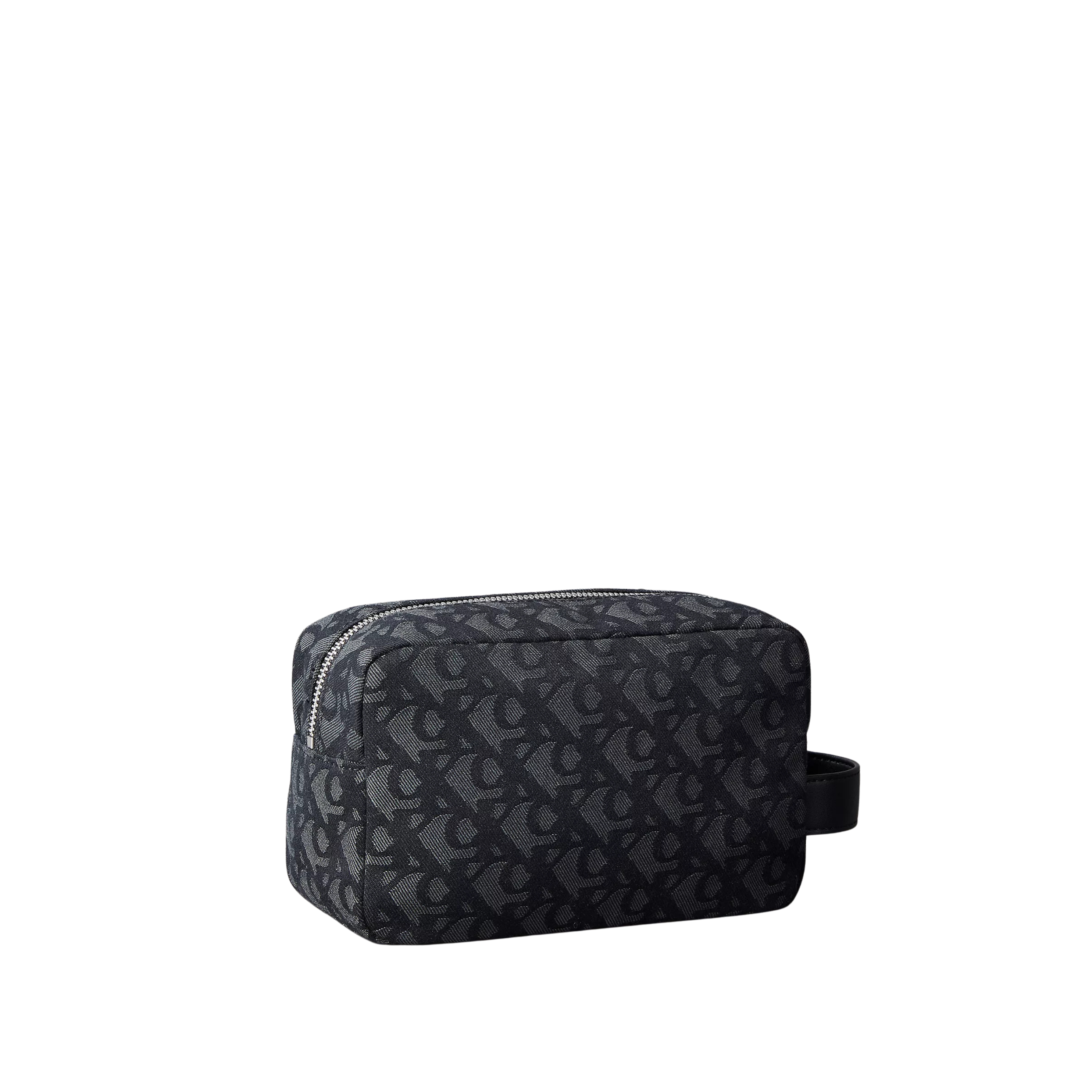 Calvin Klein Men Allover Monogram Dopp Kit - Black