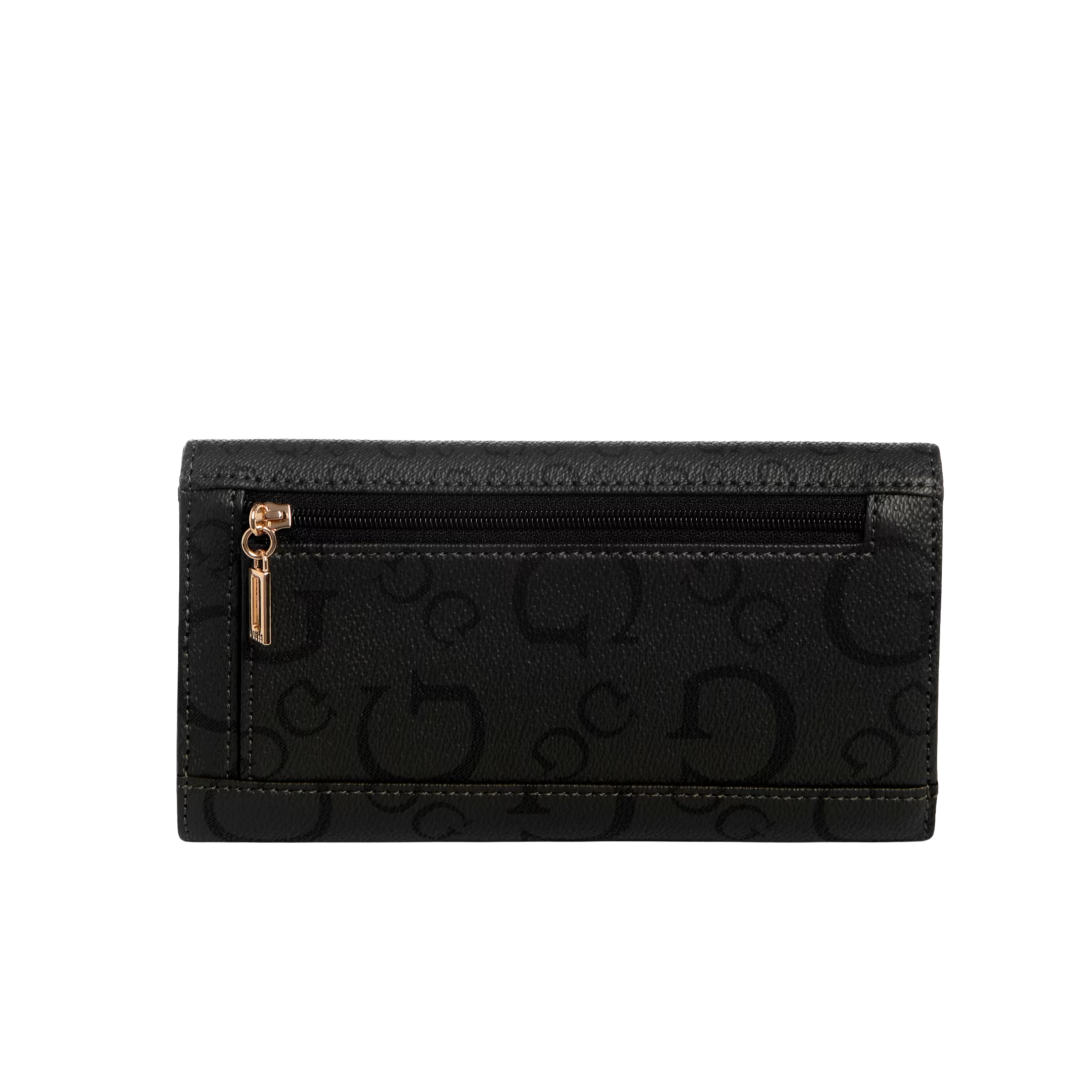 GUESS Women Eldoria Enlarged Logo Slim Clutch Wallet - Black