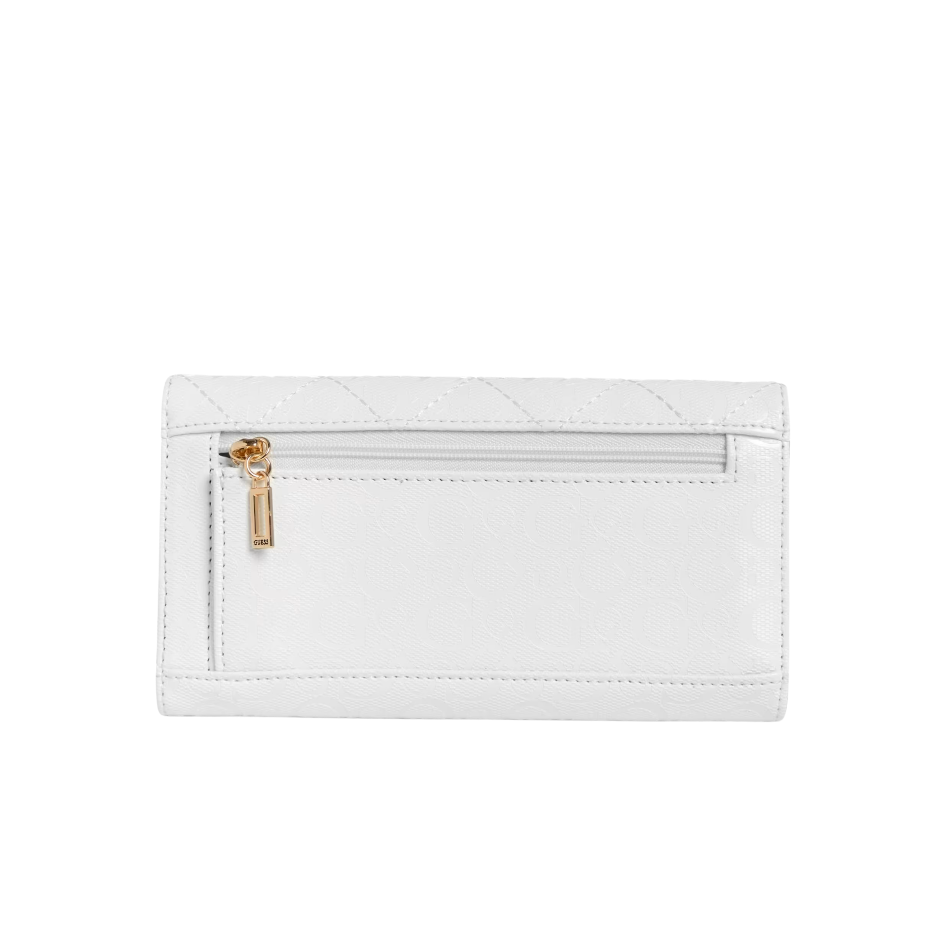 GUESS Women Estonia Quilted Gshine Slim Clutch - White