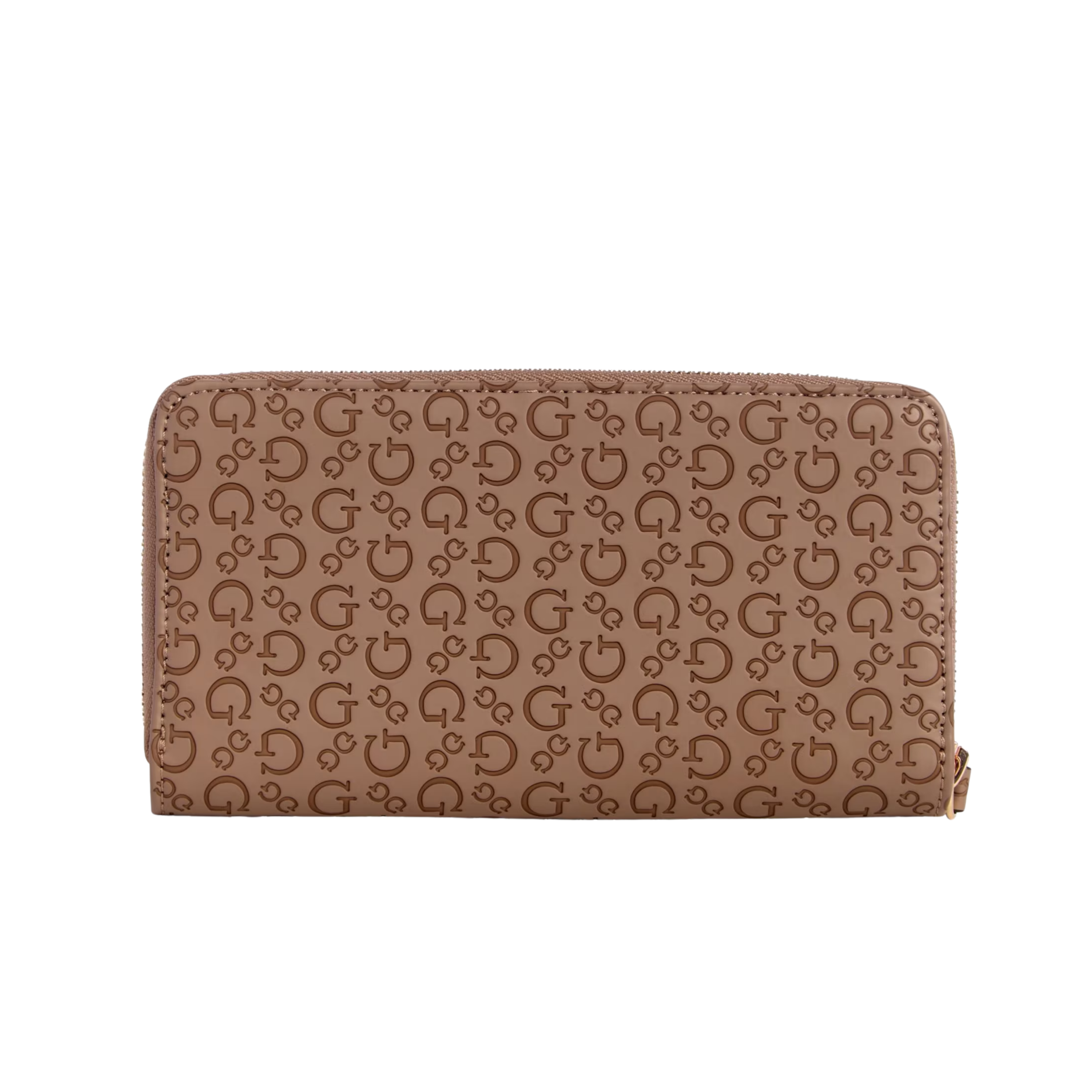 GUESS Women Bowie Debossed Logo Zip Around Wallet - Brown