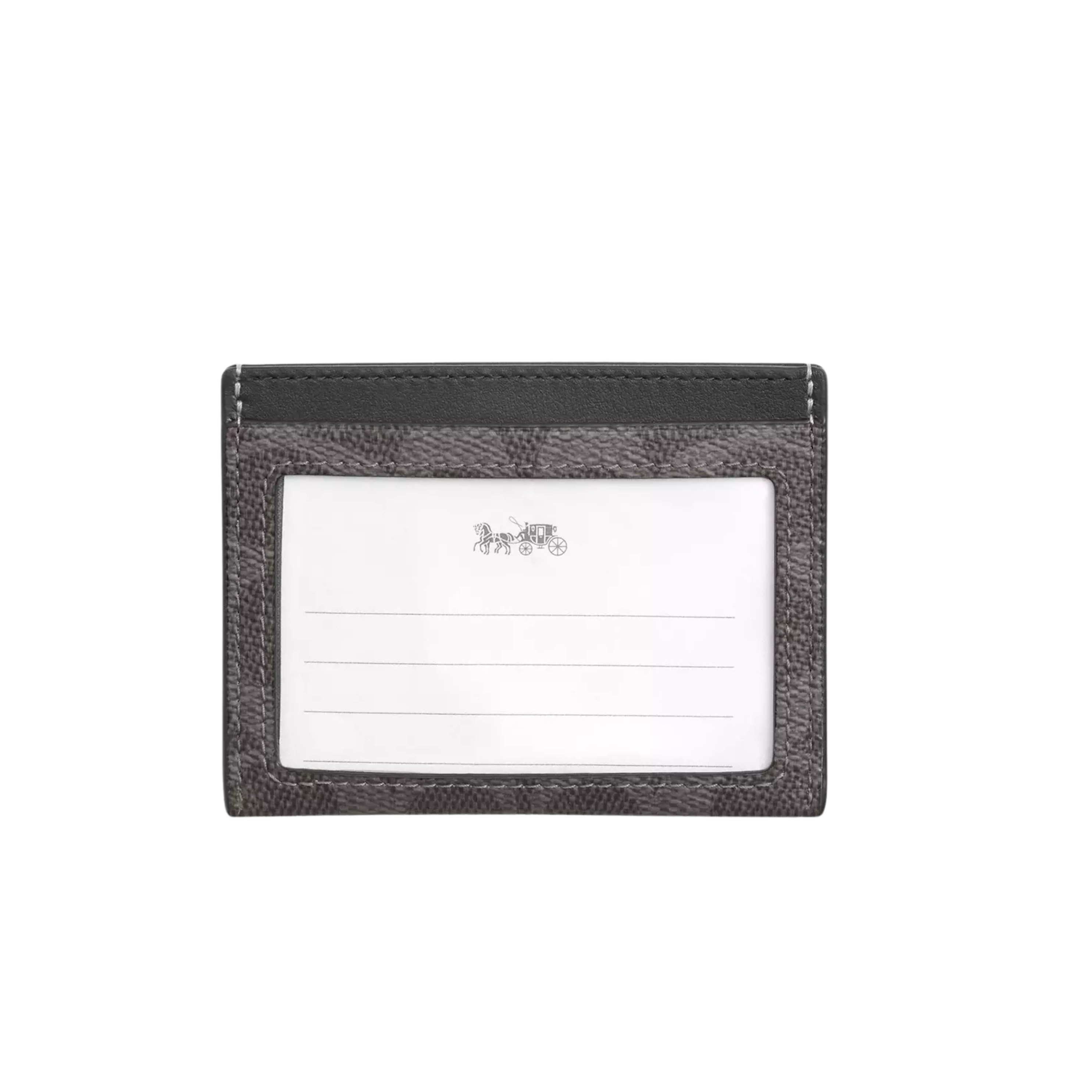 COACH Men Slim Id Card Case - Grey Charcoal