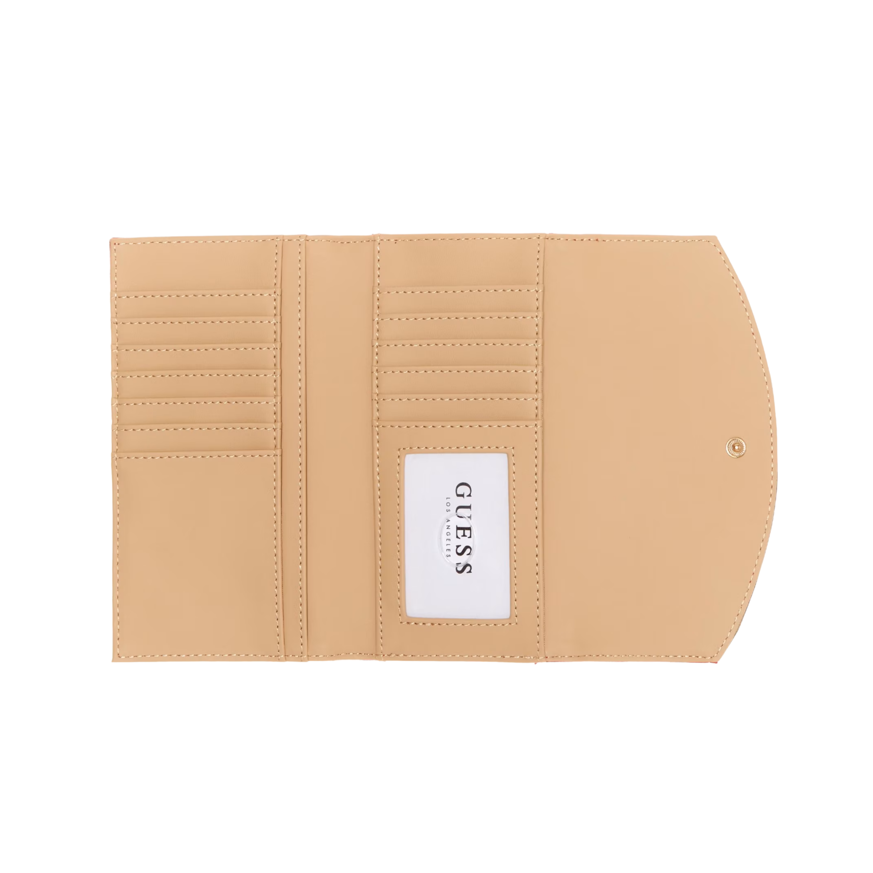 GUESS Women Tuie Logo Slim Clutch - White