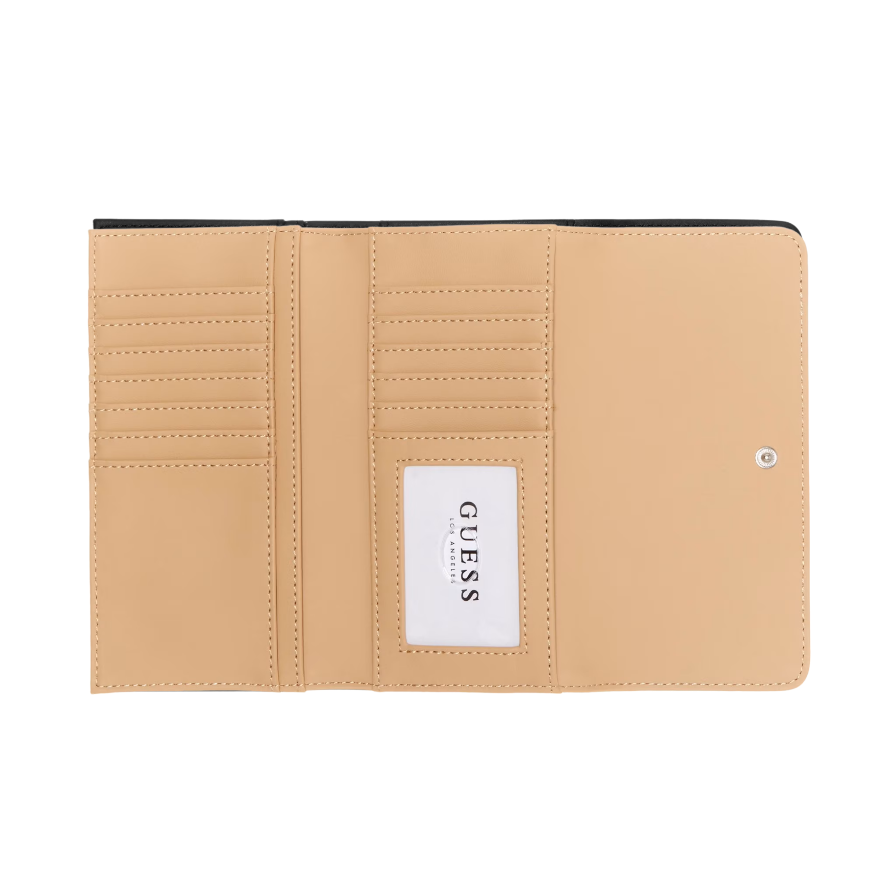 GUESS Women Kaline Faux Suede Slim Clutch Wallet - Brown