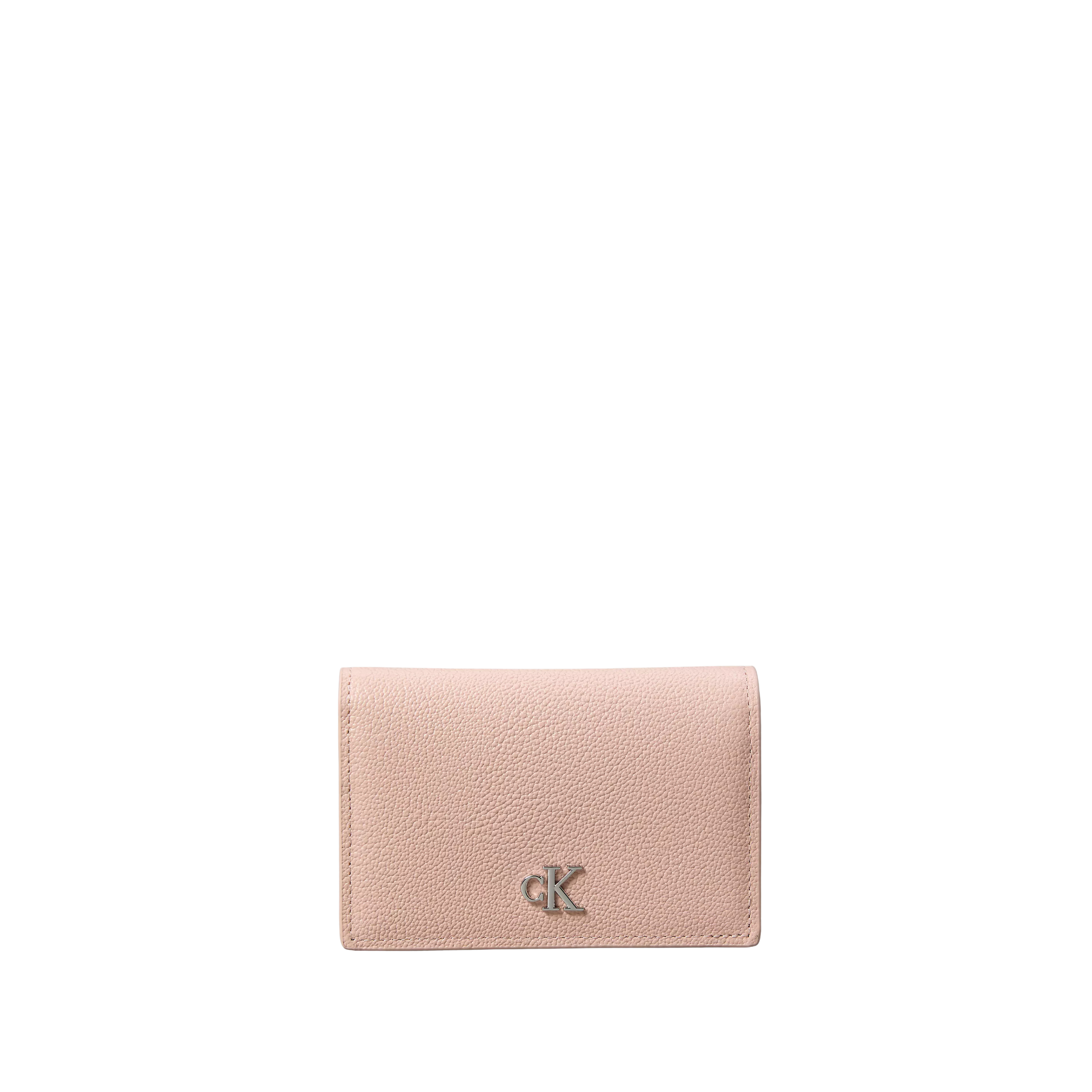 Calvin Klein Women Minimal Monogram Flap Card Case - Pale Conch