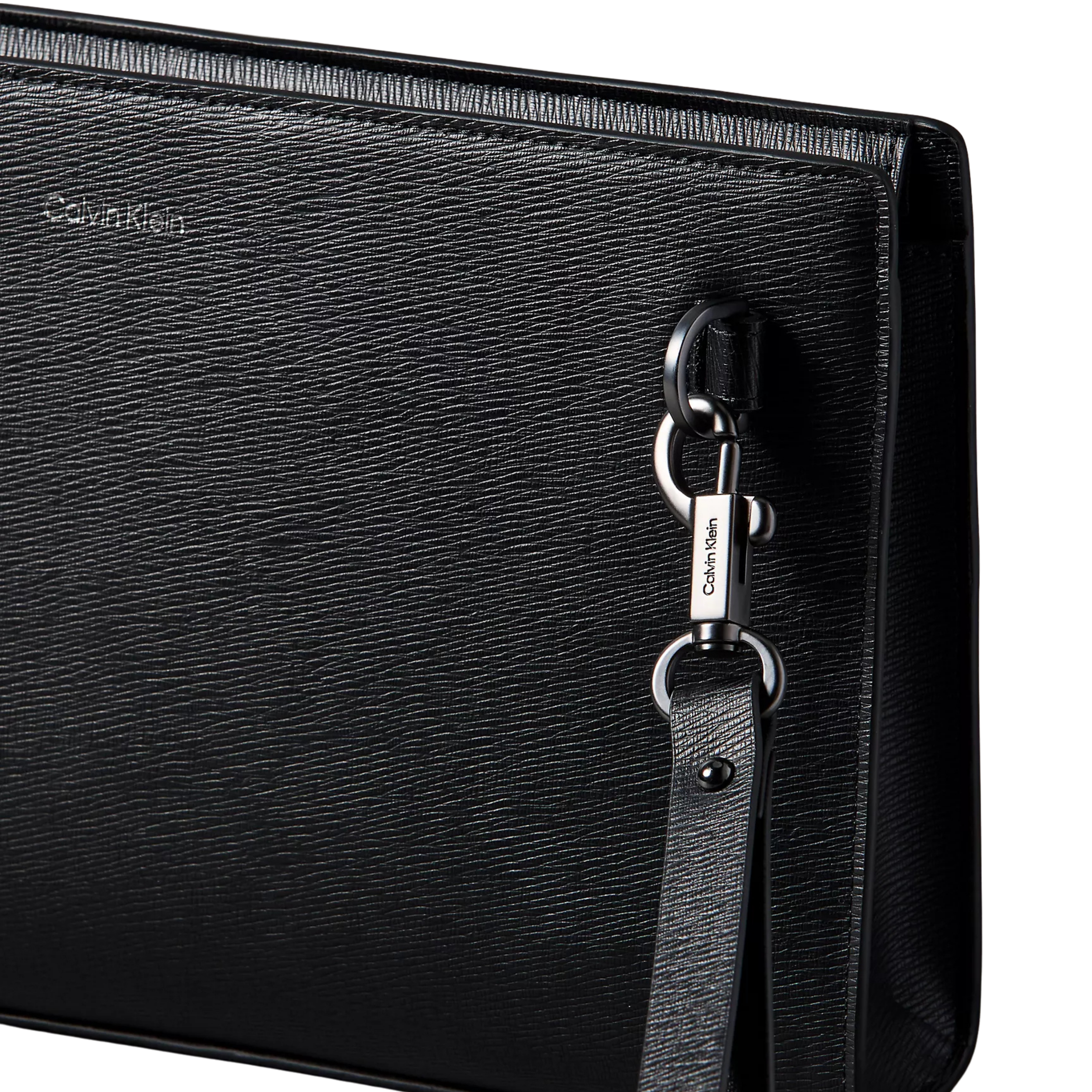 Calvin Klein Men Emblem Logo Pouch - Black