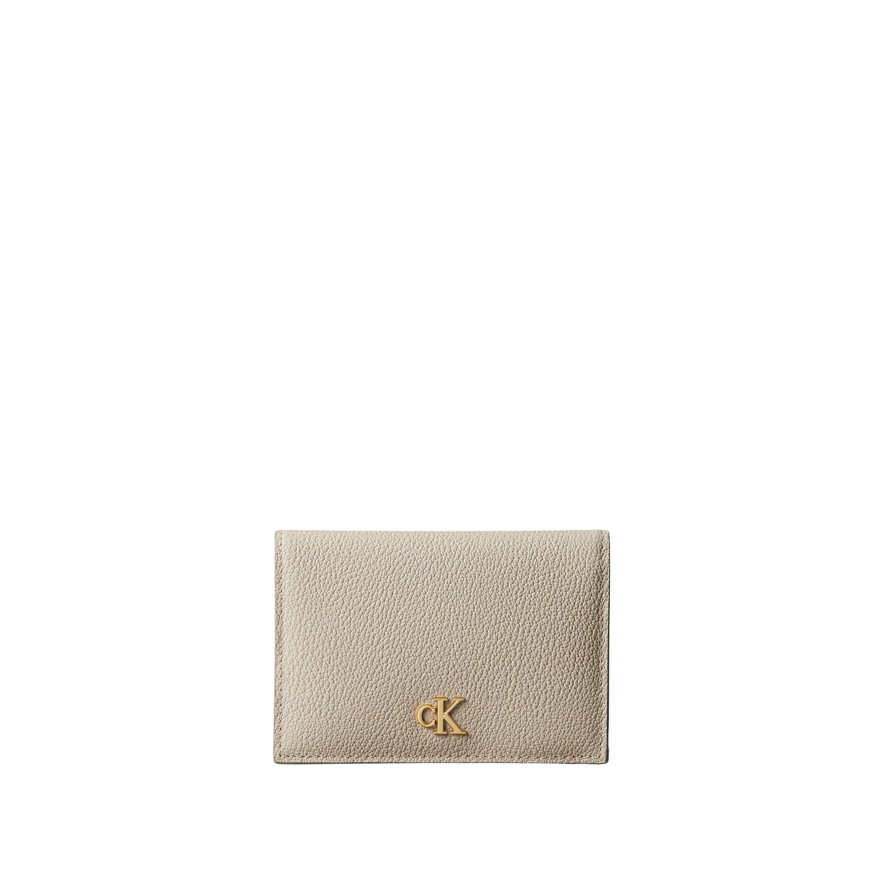 Calvin Klein Women Minimal Monogram Flap Card Case - Chateau Gray