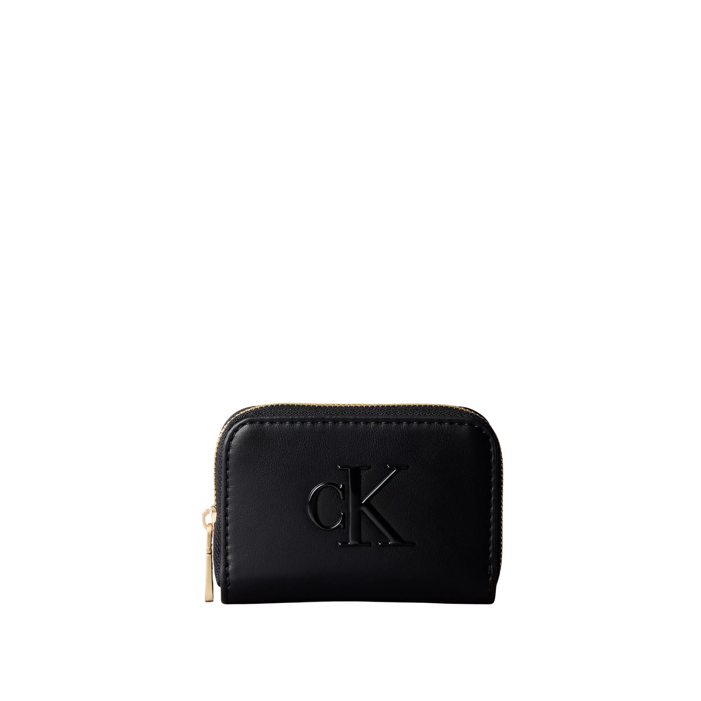 Calvin Klein Women Bold Monogram Medium Zip Wallet - Black