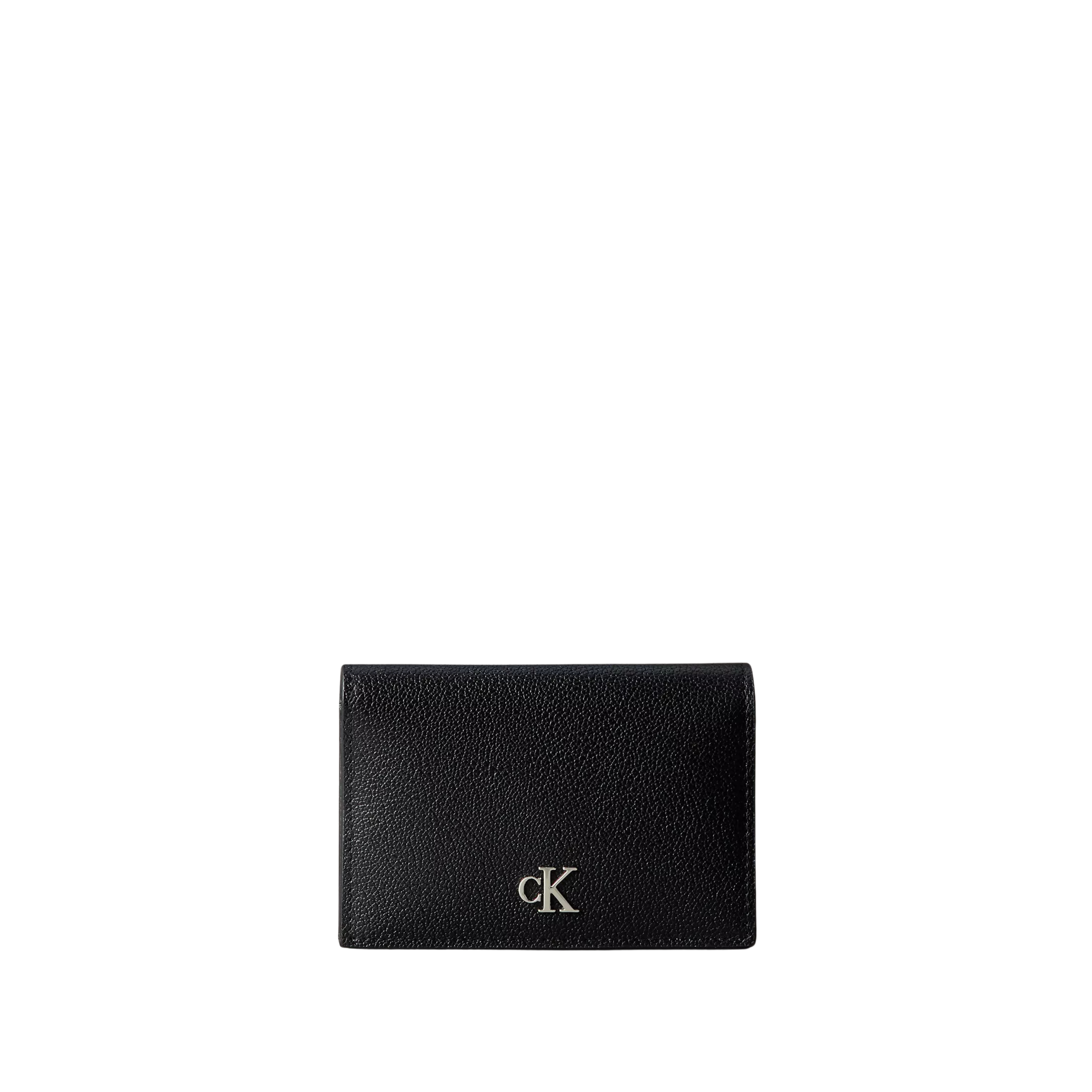 Calvin Klein Women Minimal Monogram Flap Card Case - Black