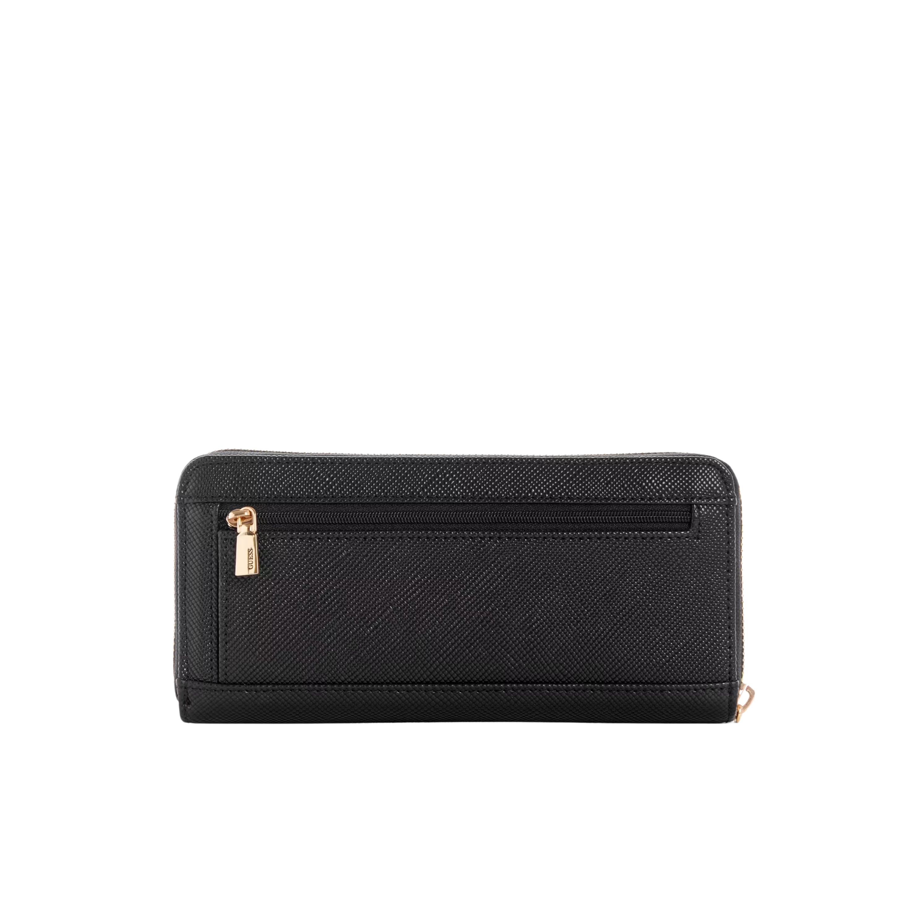 Guess Women Laurel Large Zip Around Wallet - Black