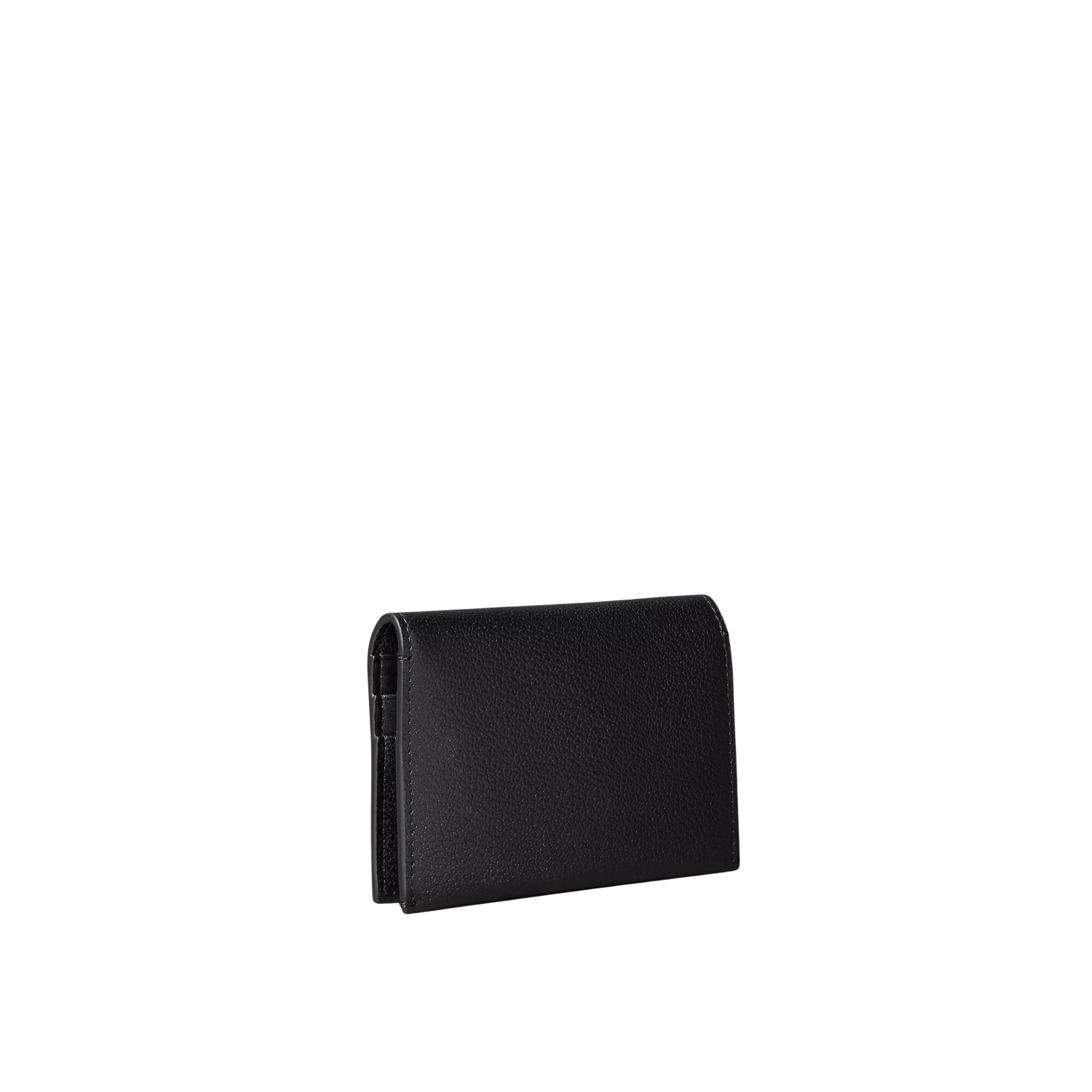 Calvin Klein Women Minimal Monogram Flap Card Case - Black