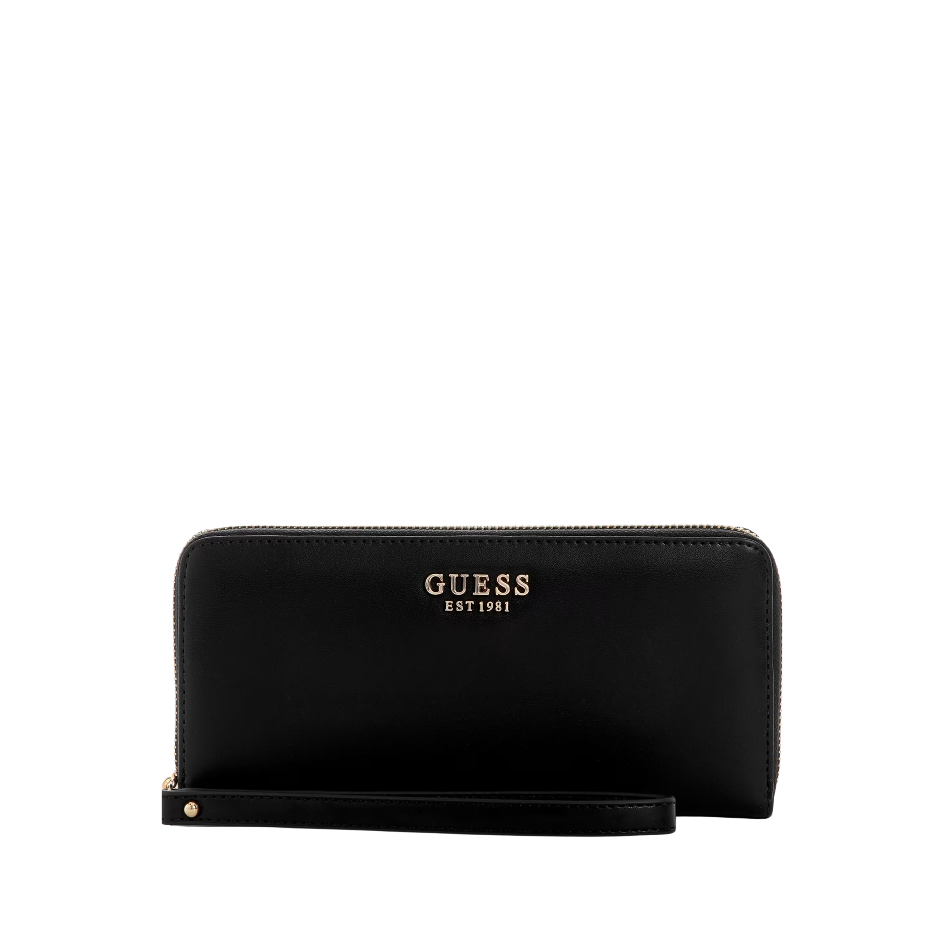 Guess Women Laurel II Large Zip Around Wallet - Black