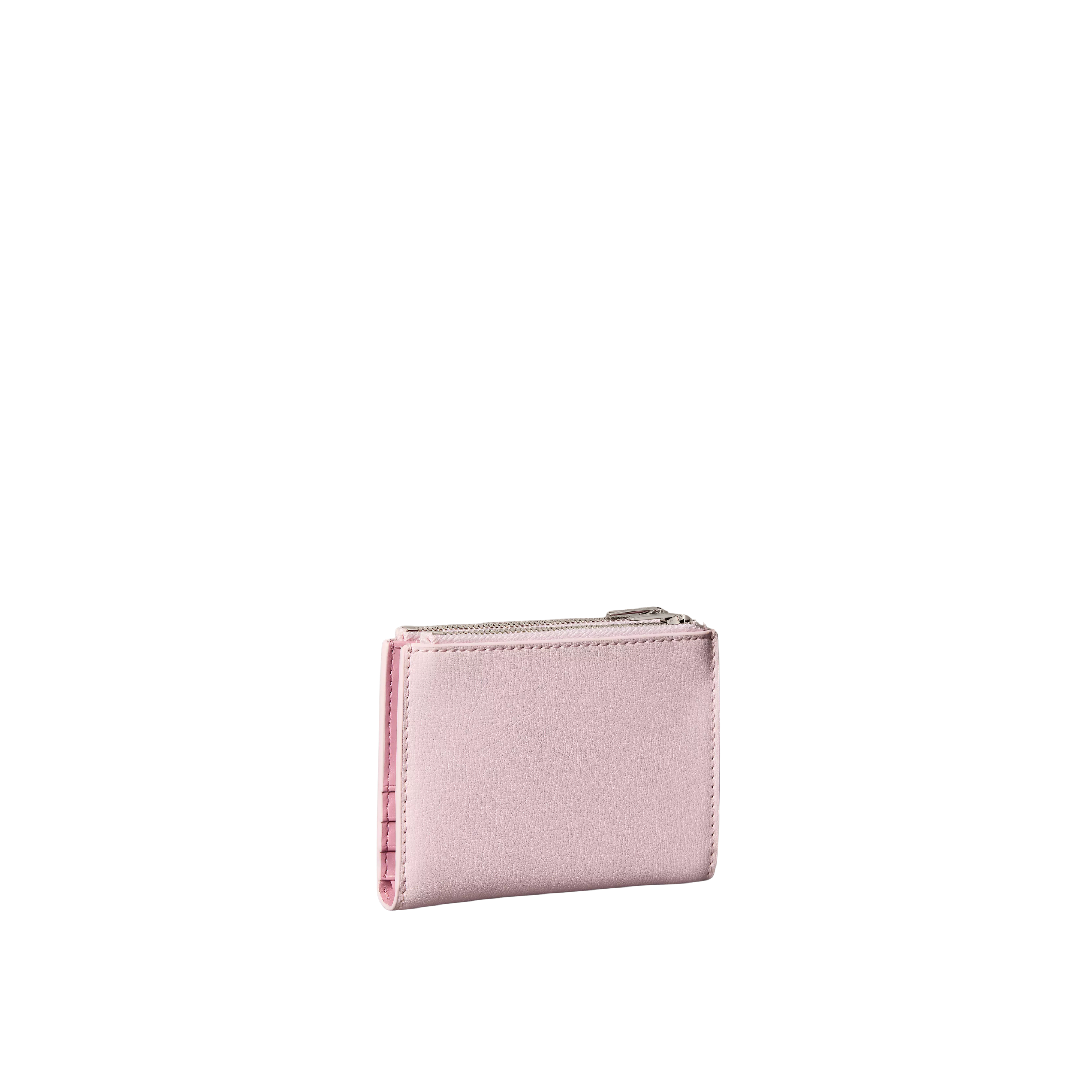 Calvin Klein Women Foil Logo Double Zip Card Case - Cradle Pink