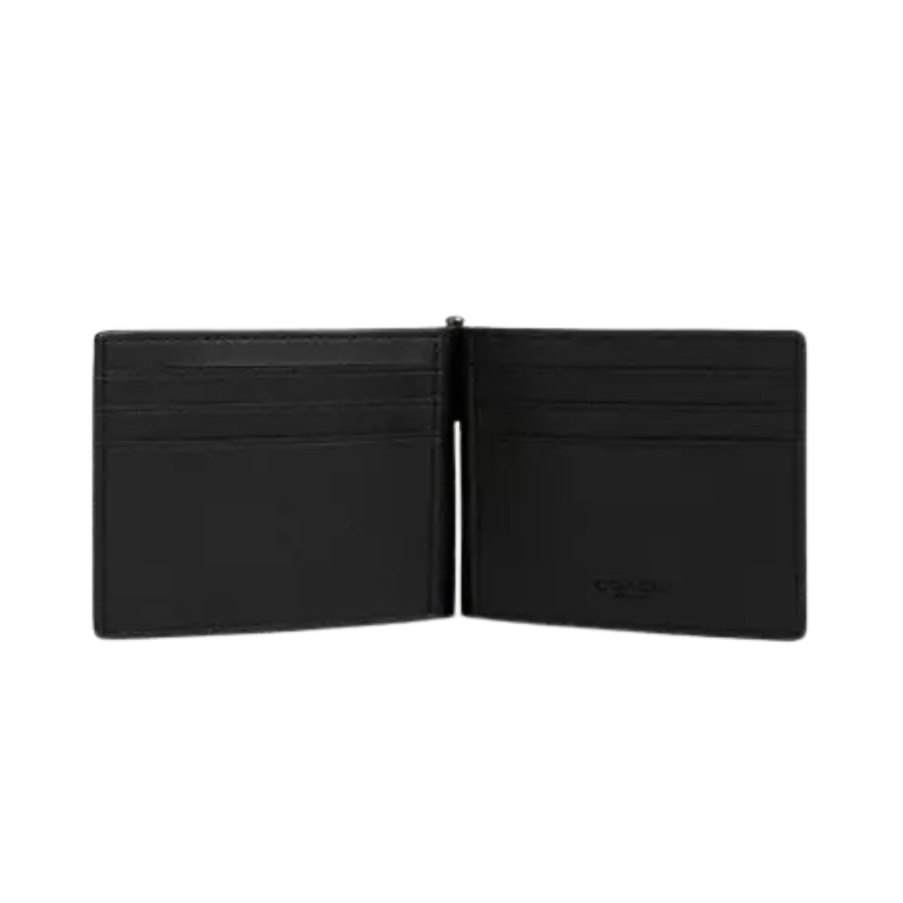 COACH Men Slim Money Clip Billfold Wallet - Gunmetal