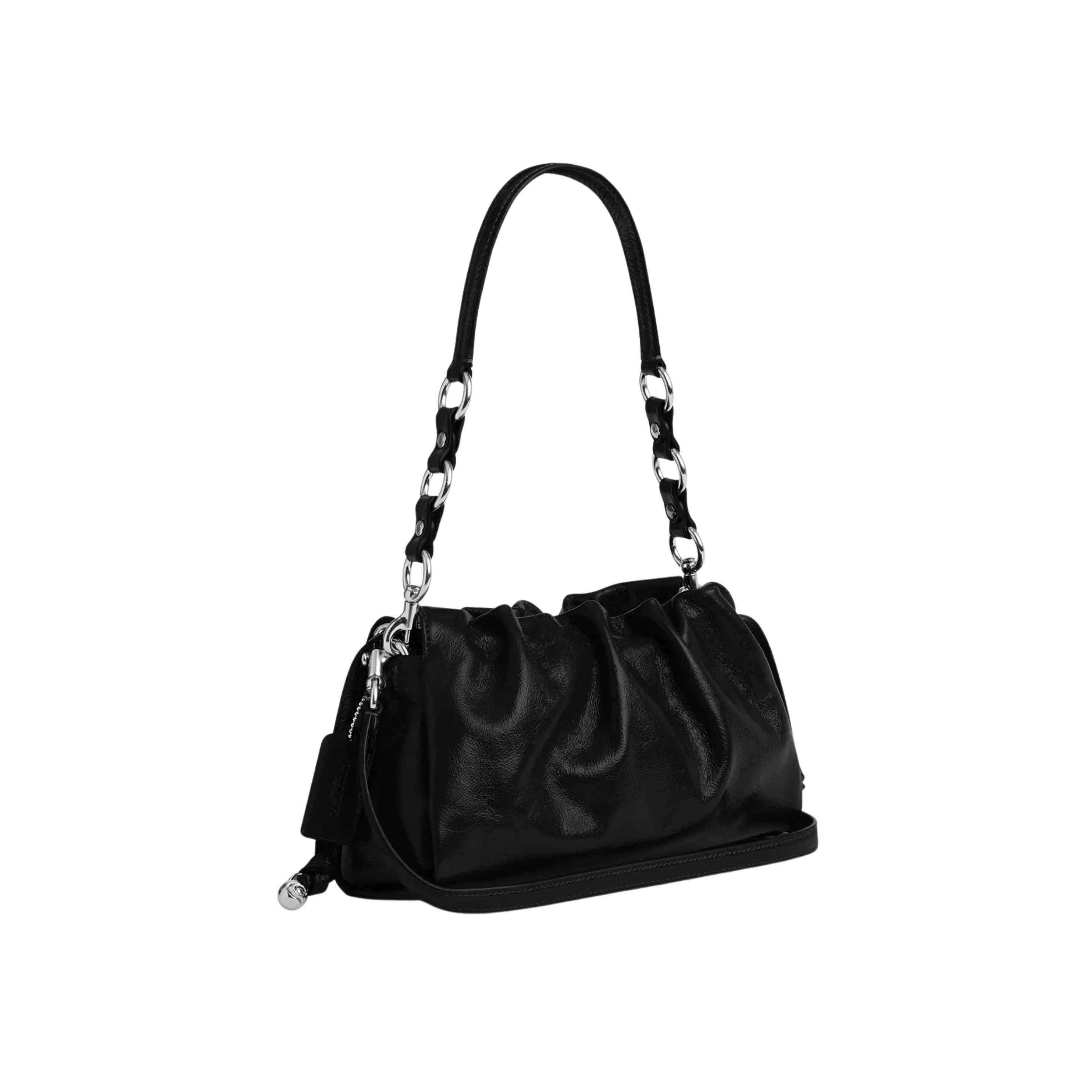 COACH Women Faye Shoulder Bag - Silver Black