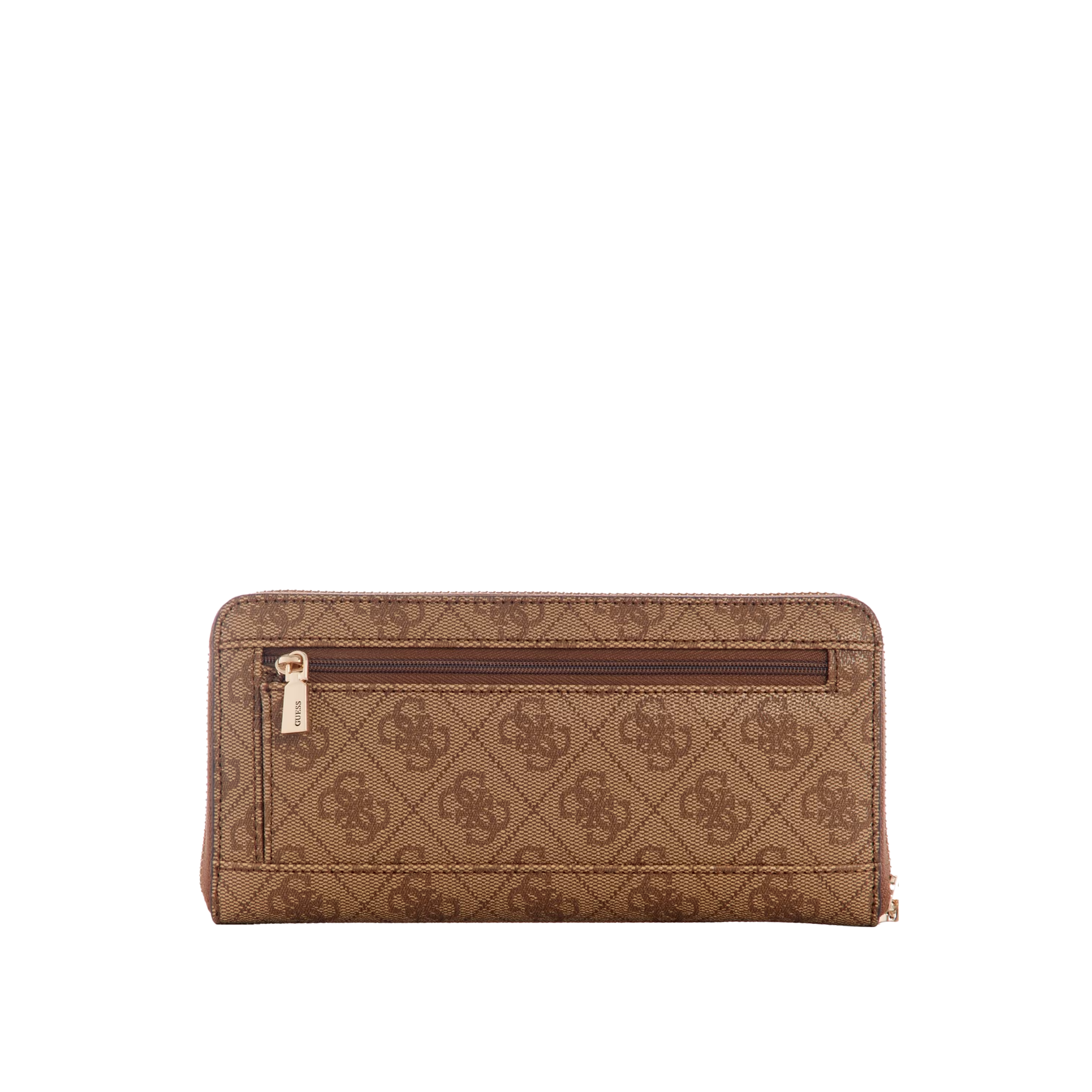 Guess Women Laurel Large Zip Around Wallet - Latte Logo