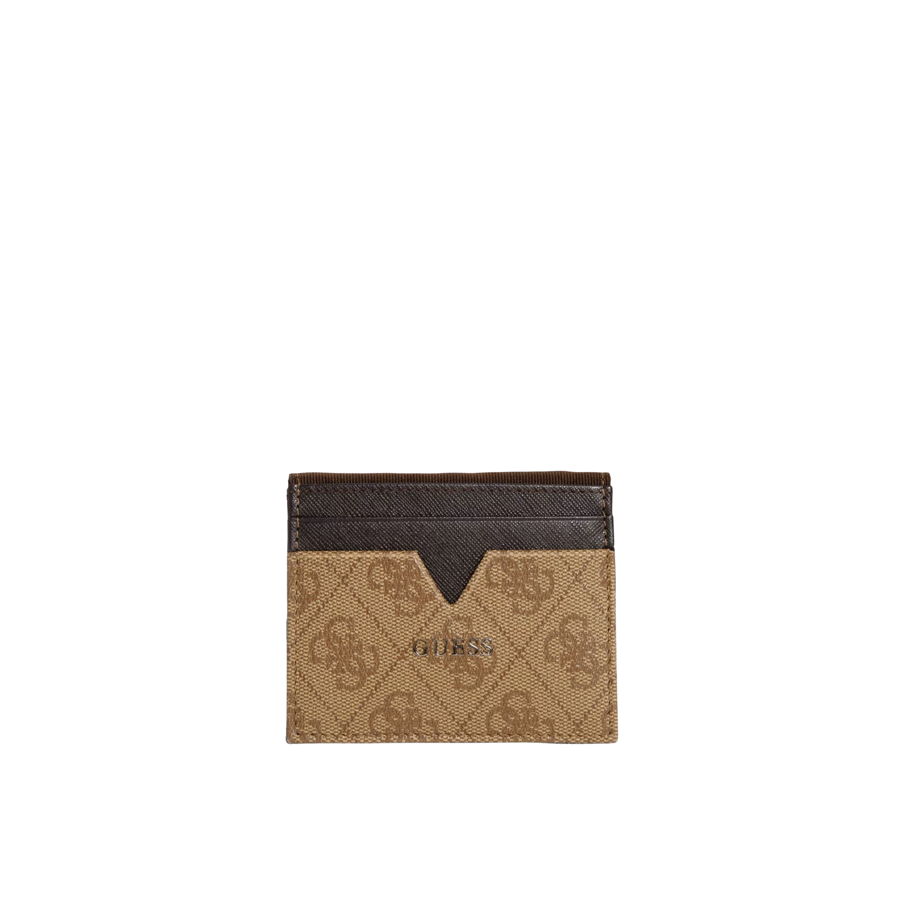 Guess Men Noah Magnetic Card Case - Brown