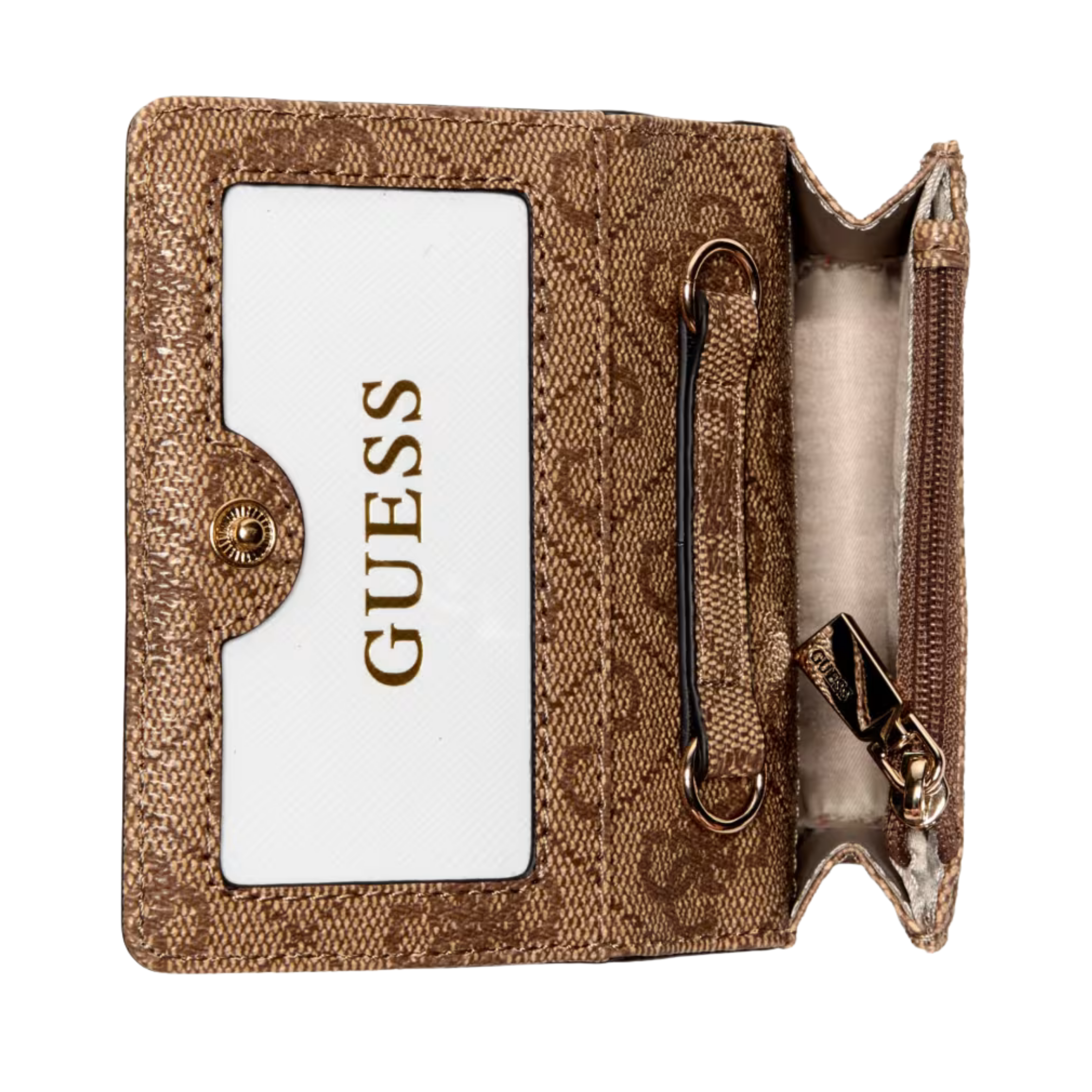 Guess Women Laurel 4G Logo Wallet - Latte Logo