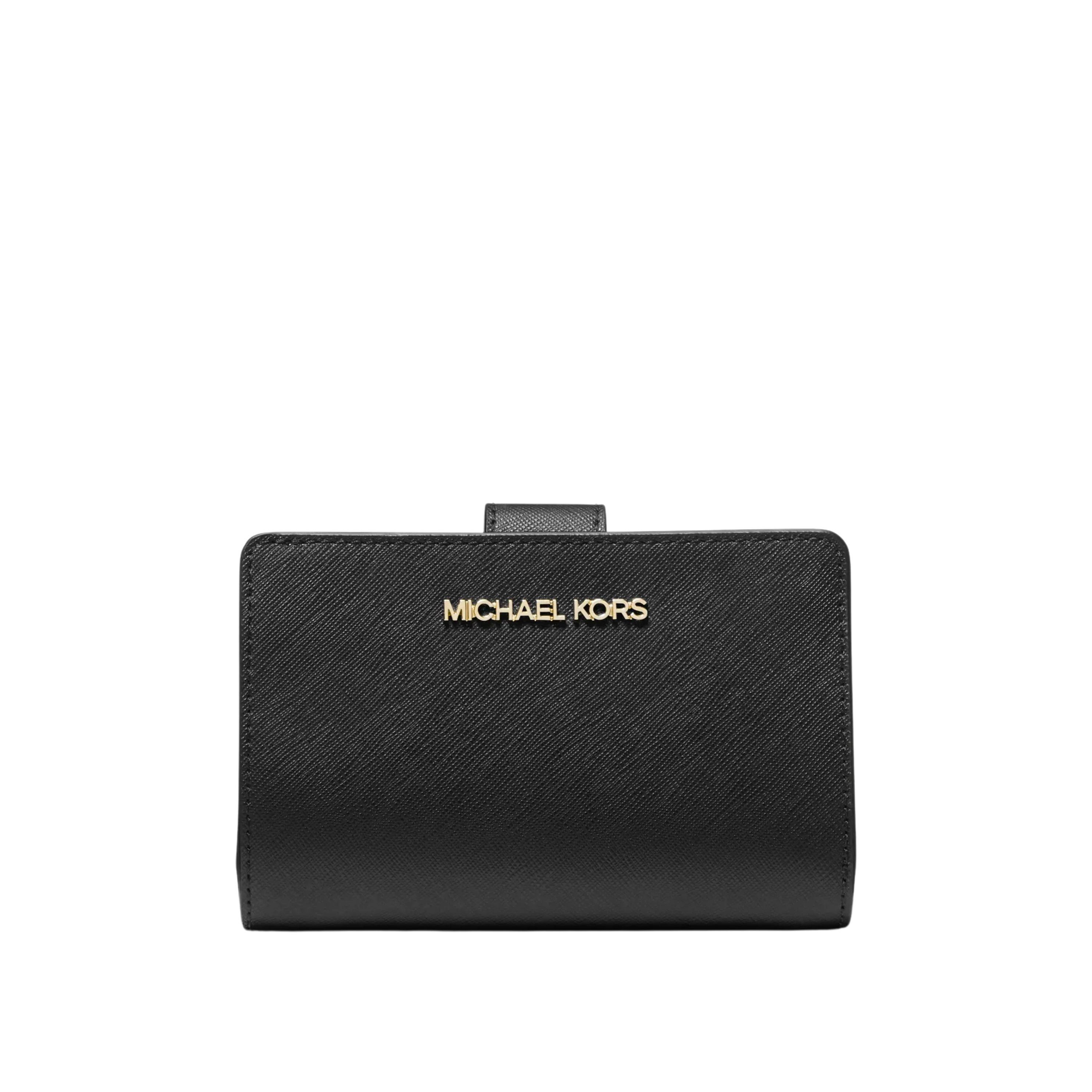 Michael Kors Women Medium Crossgrain Leather Wallet - Black