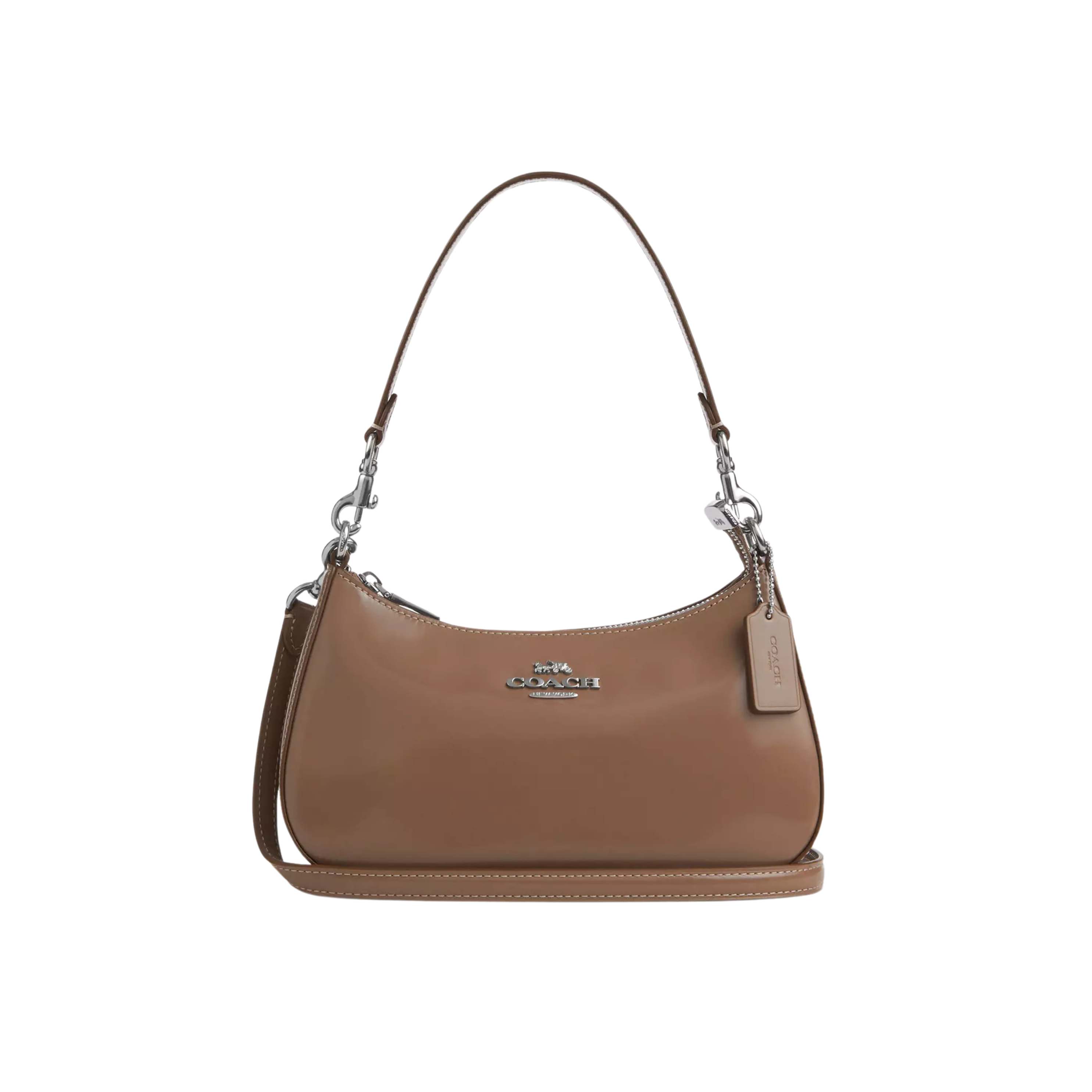 COACH Women Teri Shoulder Bag - Silver Brown