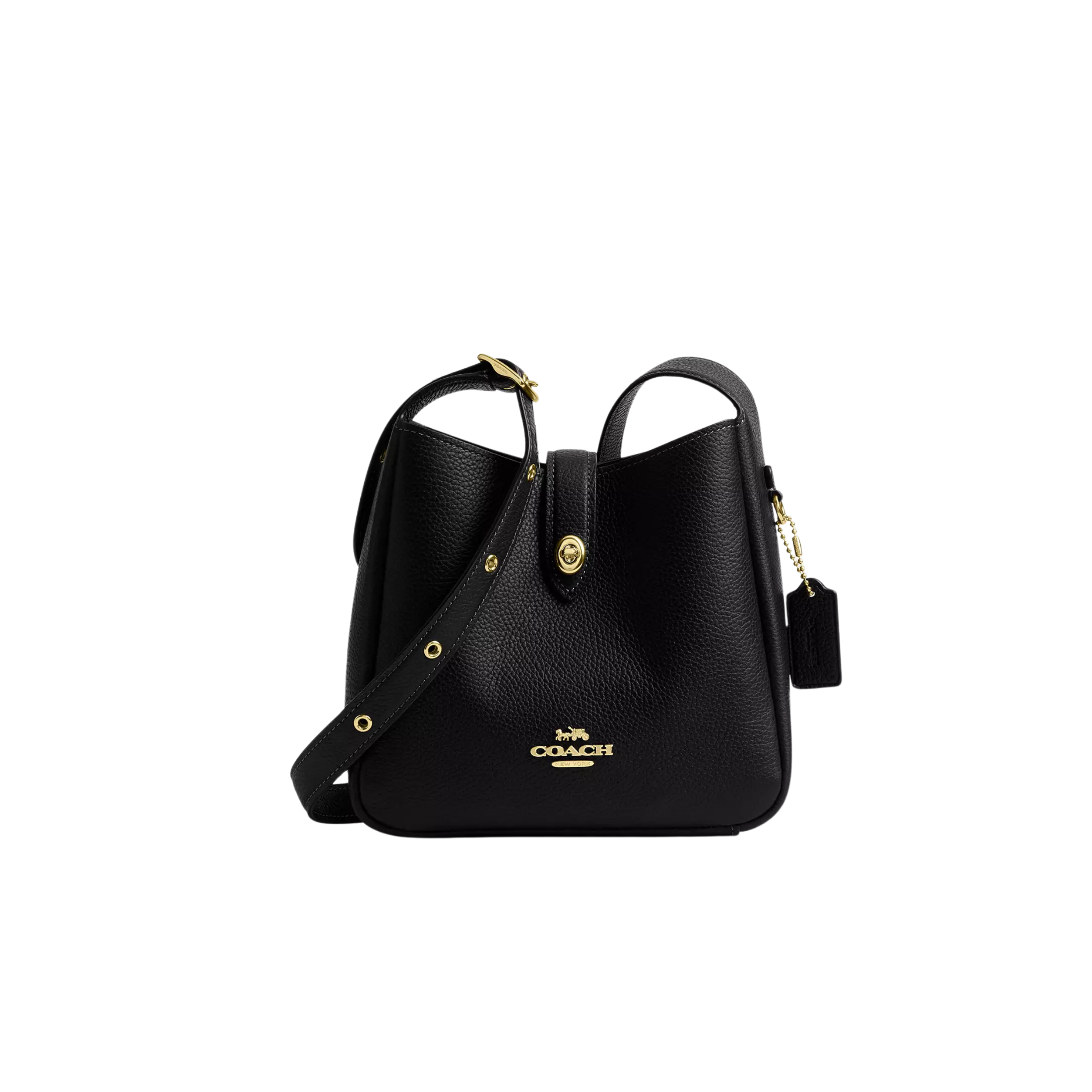 COACH Women Hadley Mini Crossbody Bag - Gold Black