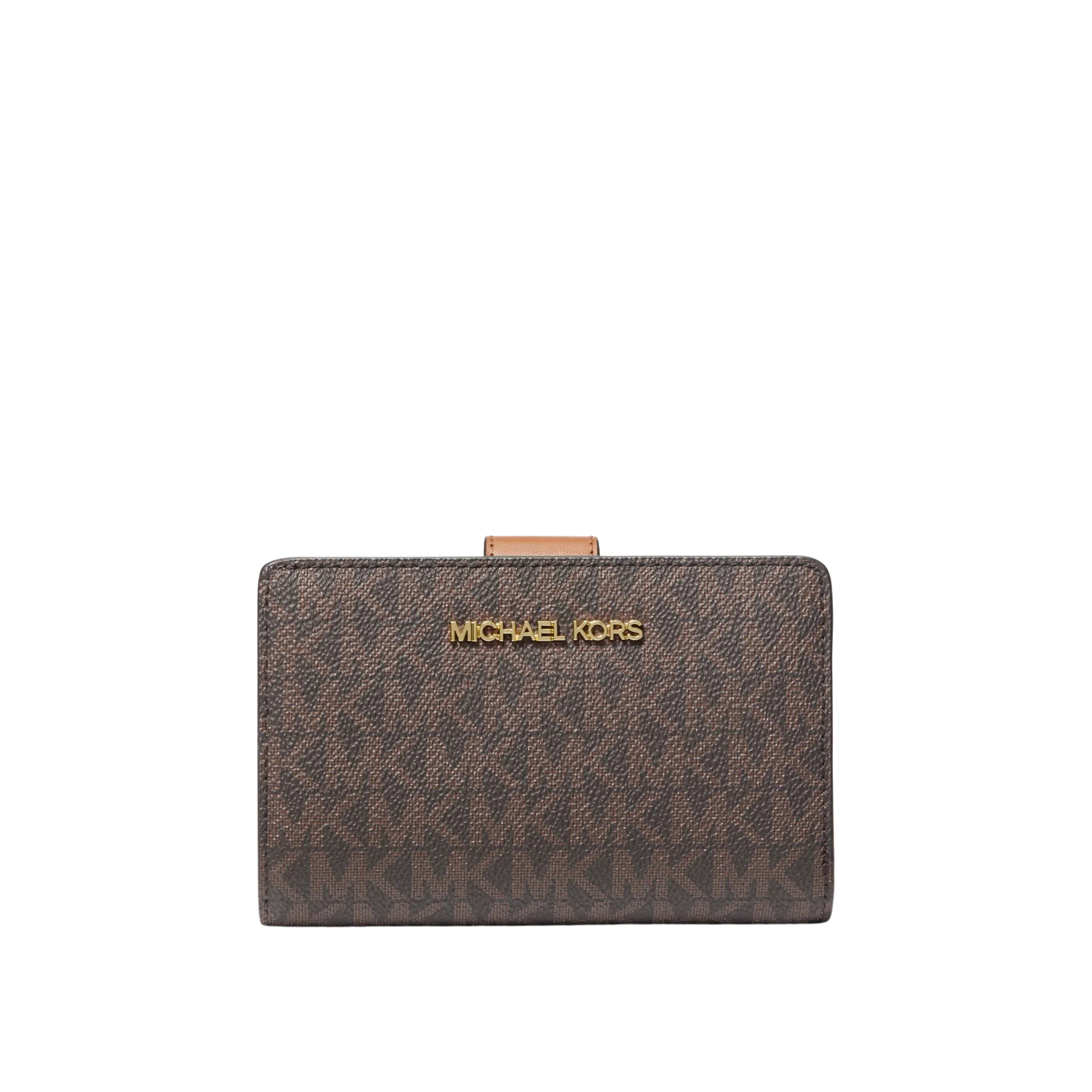 Michael Kors Women Medium Signature Logo Wallet - Brown