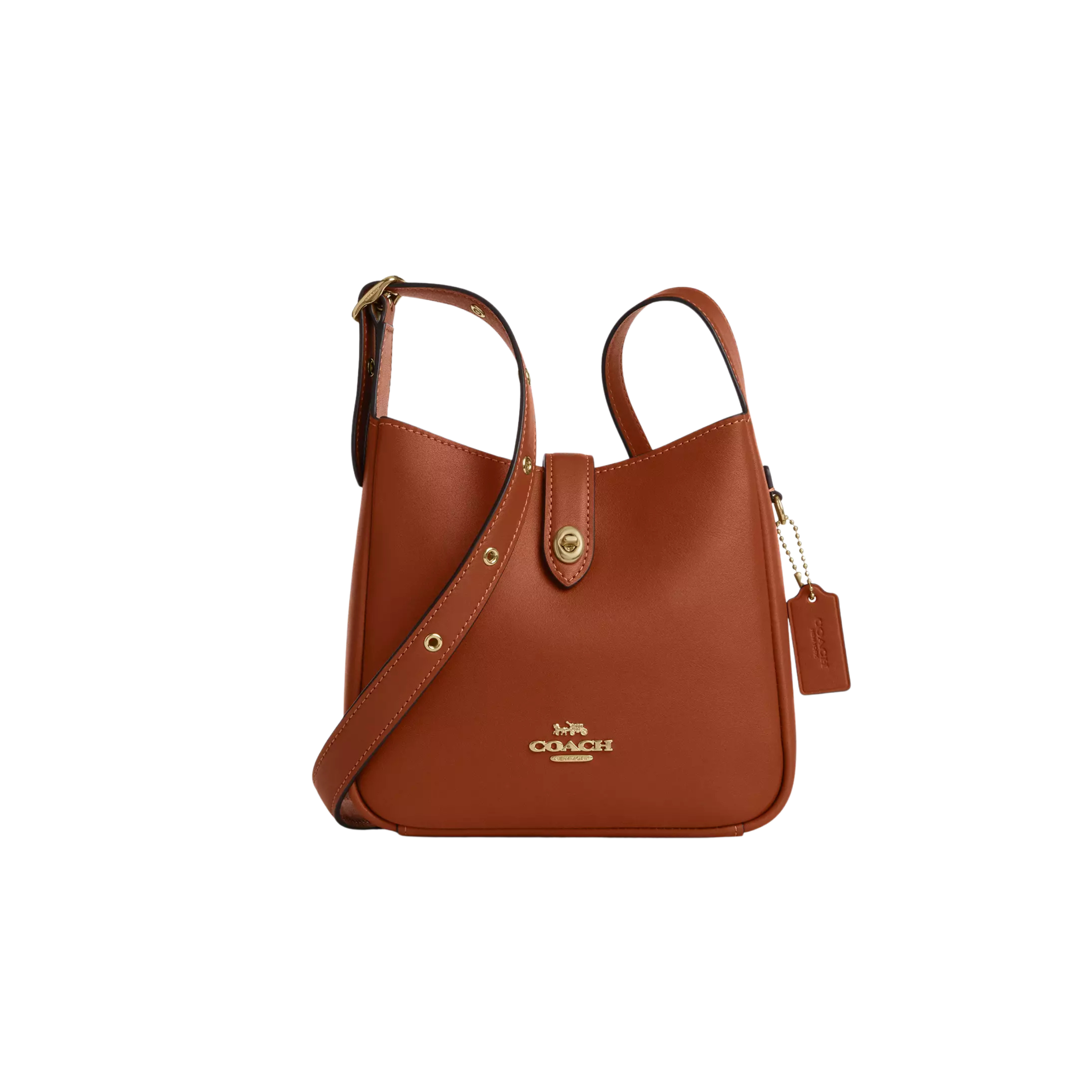 COACH Women Hadley Mini Crossbody Bag - Gold Tan