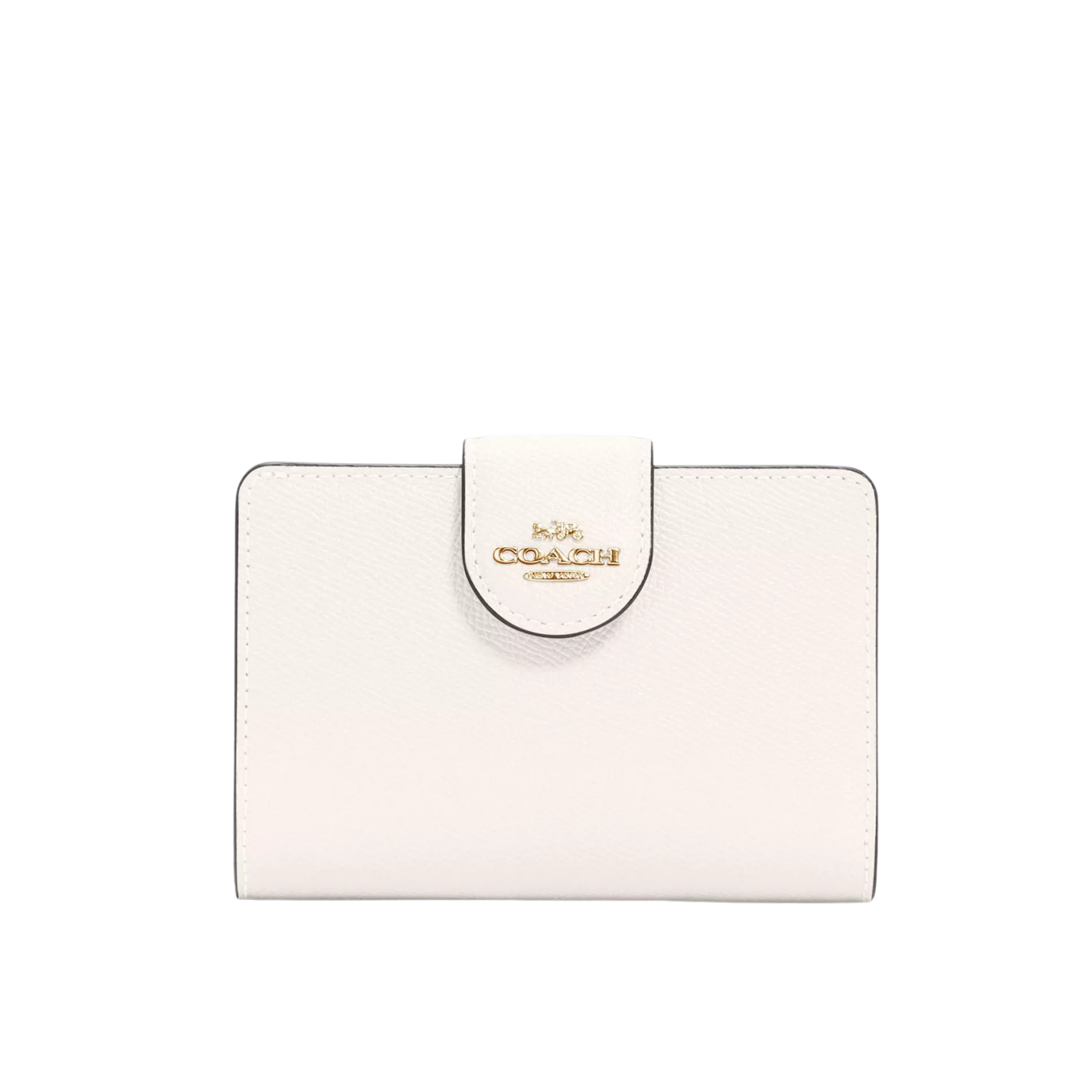 COACH Women Medium Corner Zip Wallet - Gold Chalk