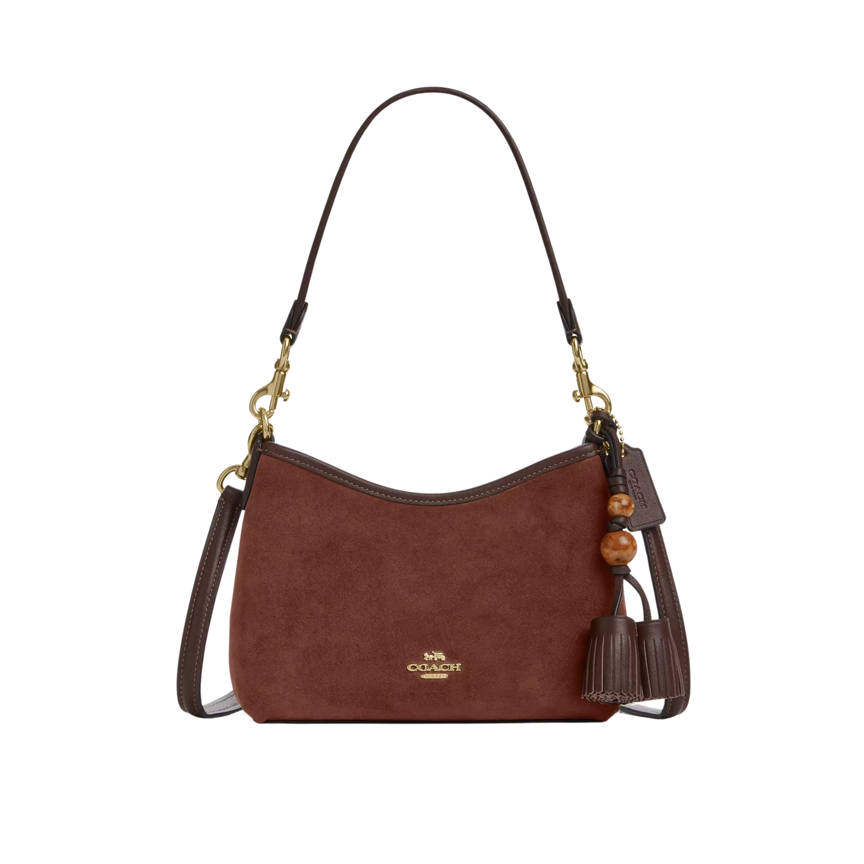 COACH Women Laurel Small Shoulder Bag - Vintage Brown Maple