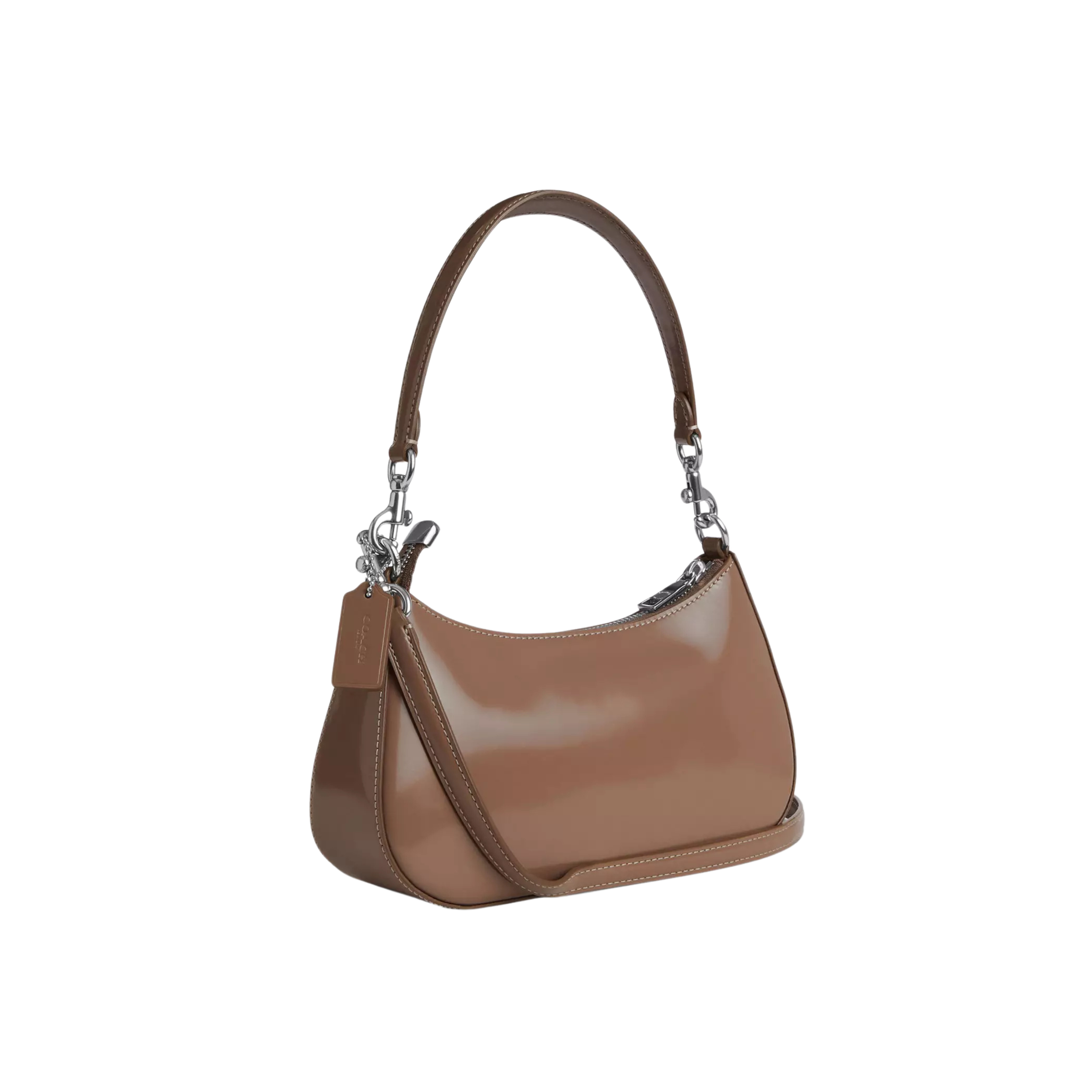 COACH Women Teri Shoulder Bag - Silver Brown
