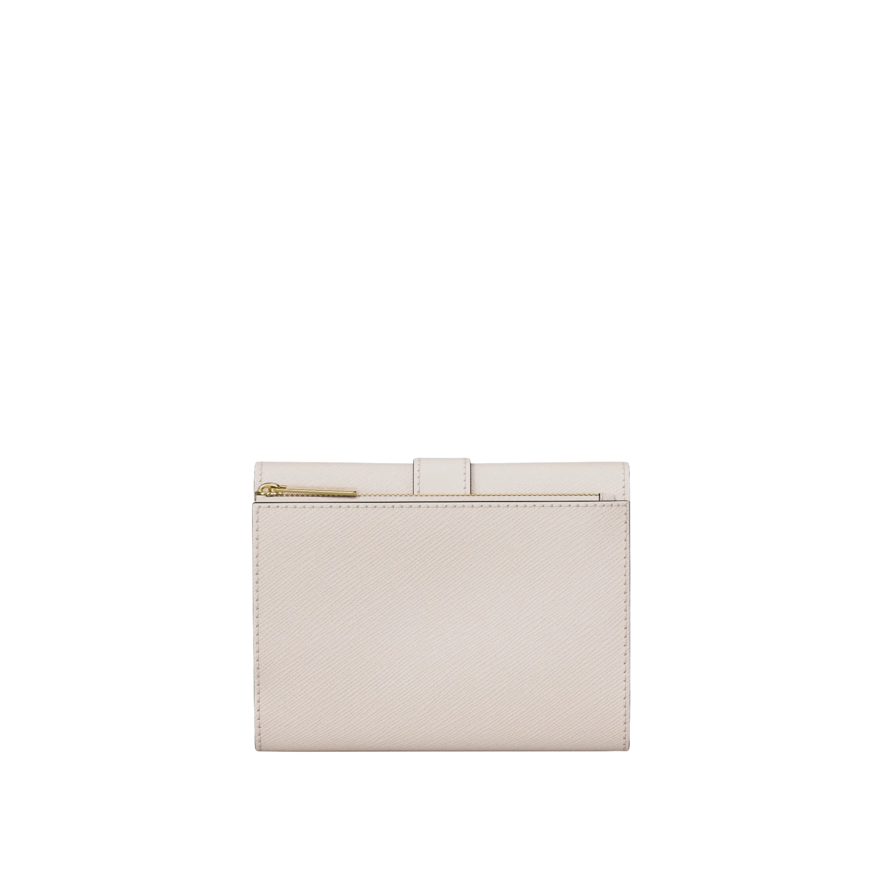 Michael Kors Women Greenwich Medium Leather Trifold Wallet - Lt Cream