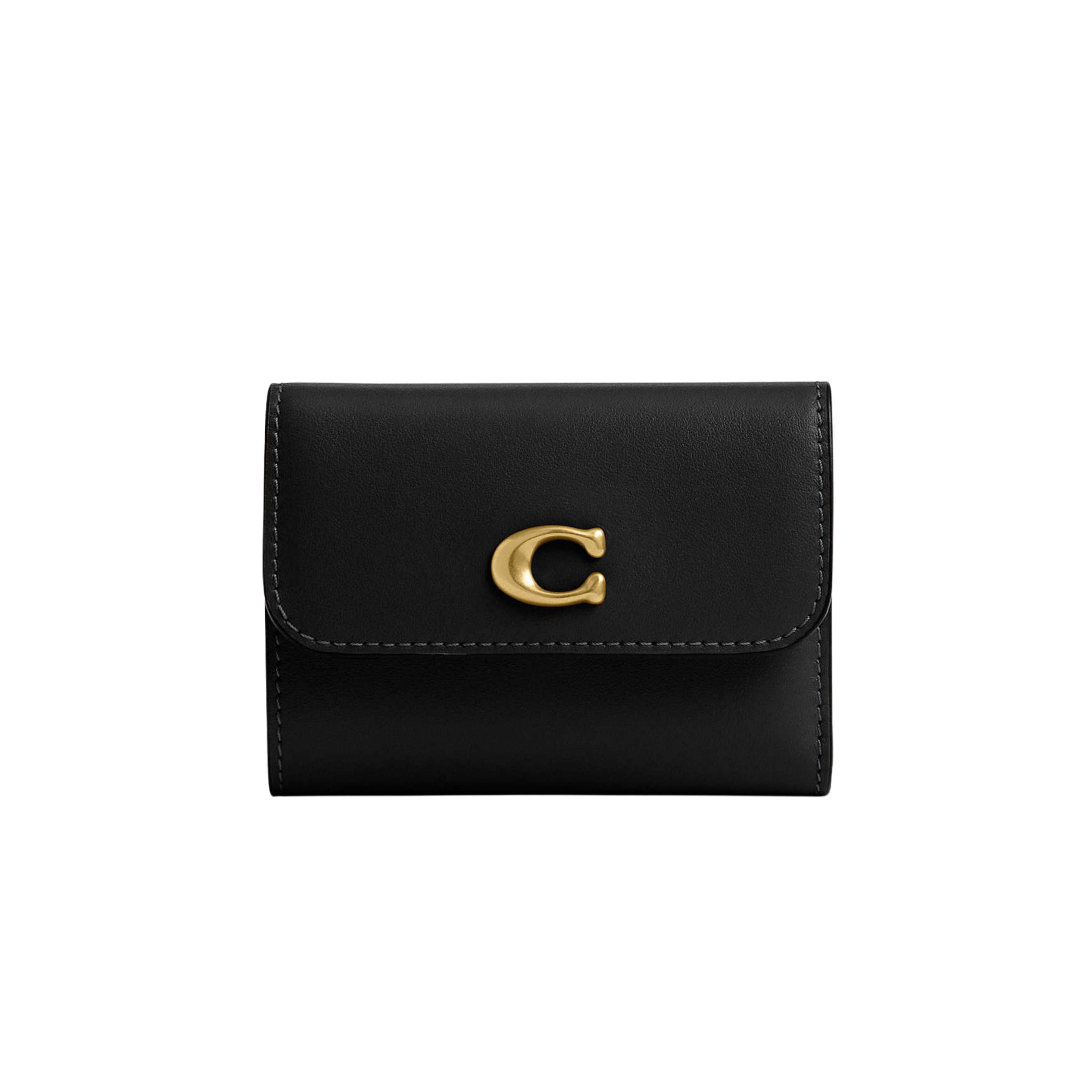Coach Women Essential Card Holder Wallet - Brass Black