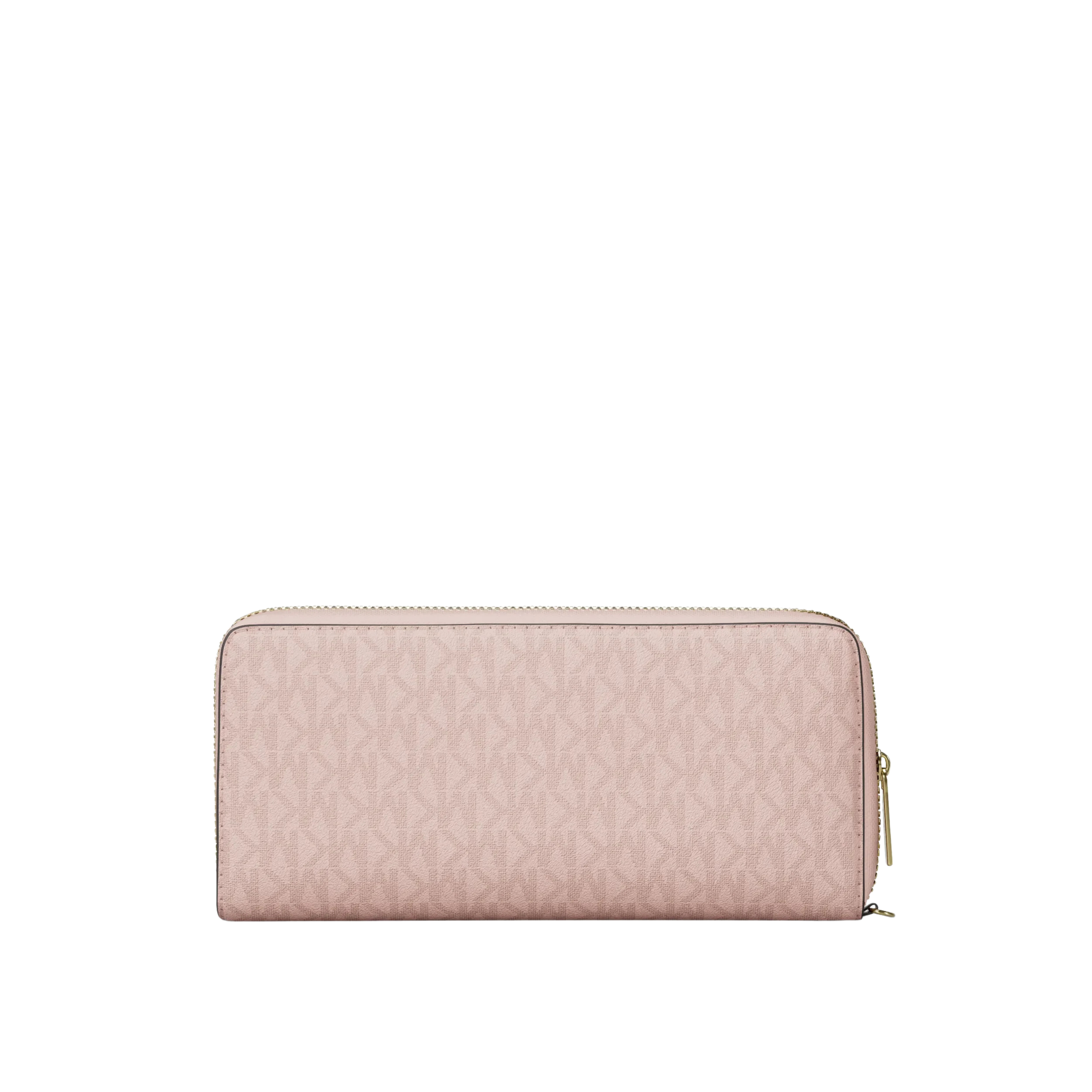 Michael Kors Women Jet Set Travel Large Signature Logo Continental Wristlet - Powder Blush