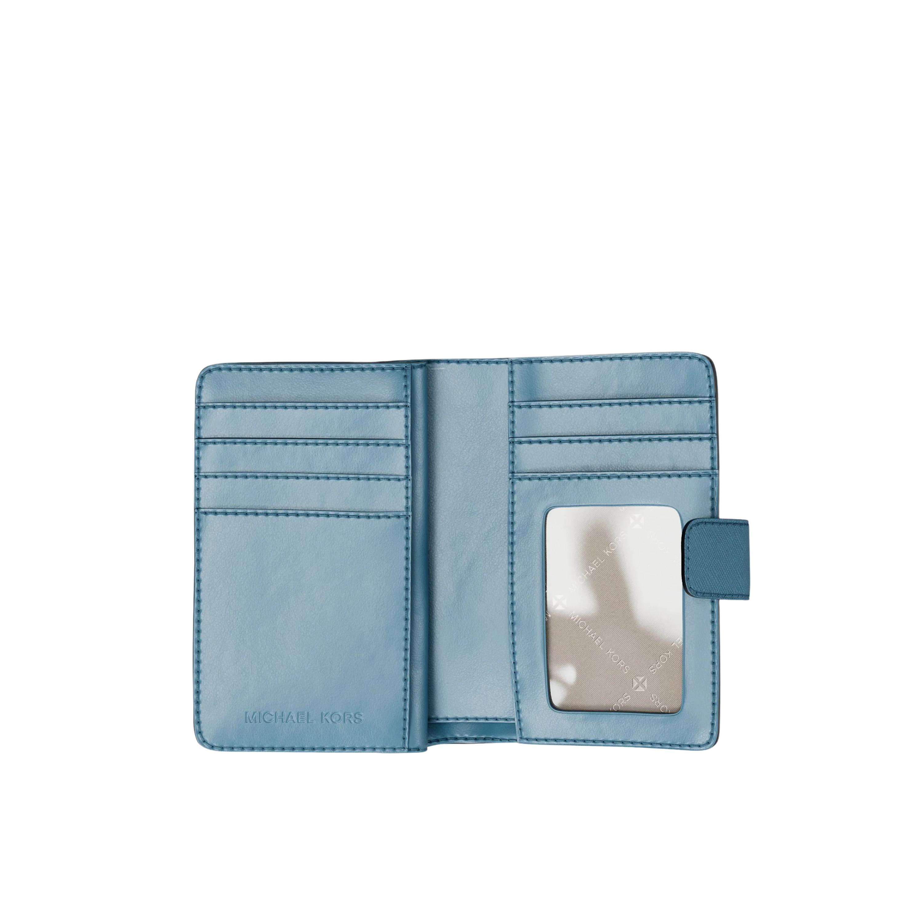 Michael Kors Women Medium Saffiano Leather Wallet - Demin
