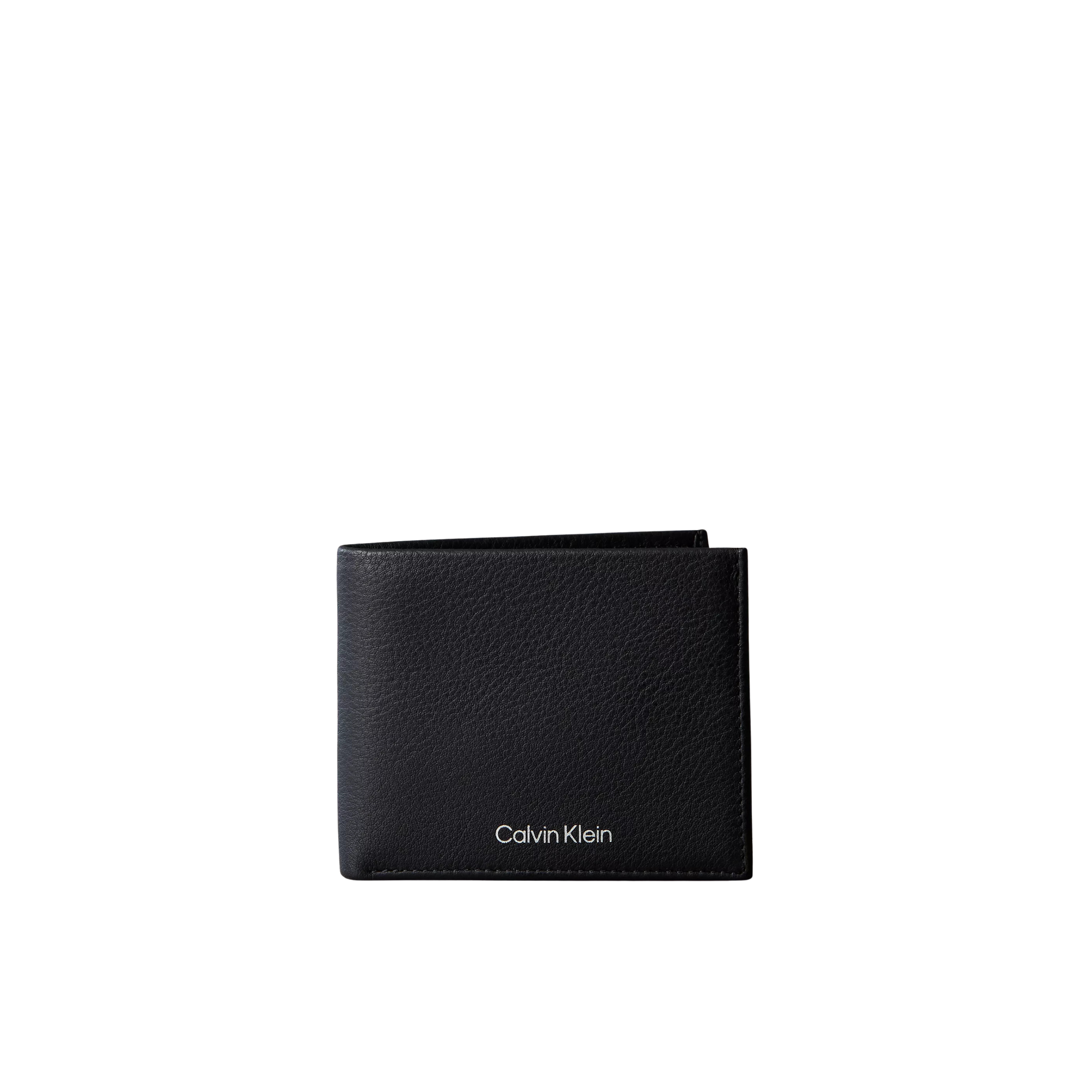 Calvin Klein Men Pebble Grain Leather Bifold Wallet - Black
