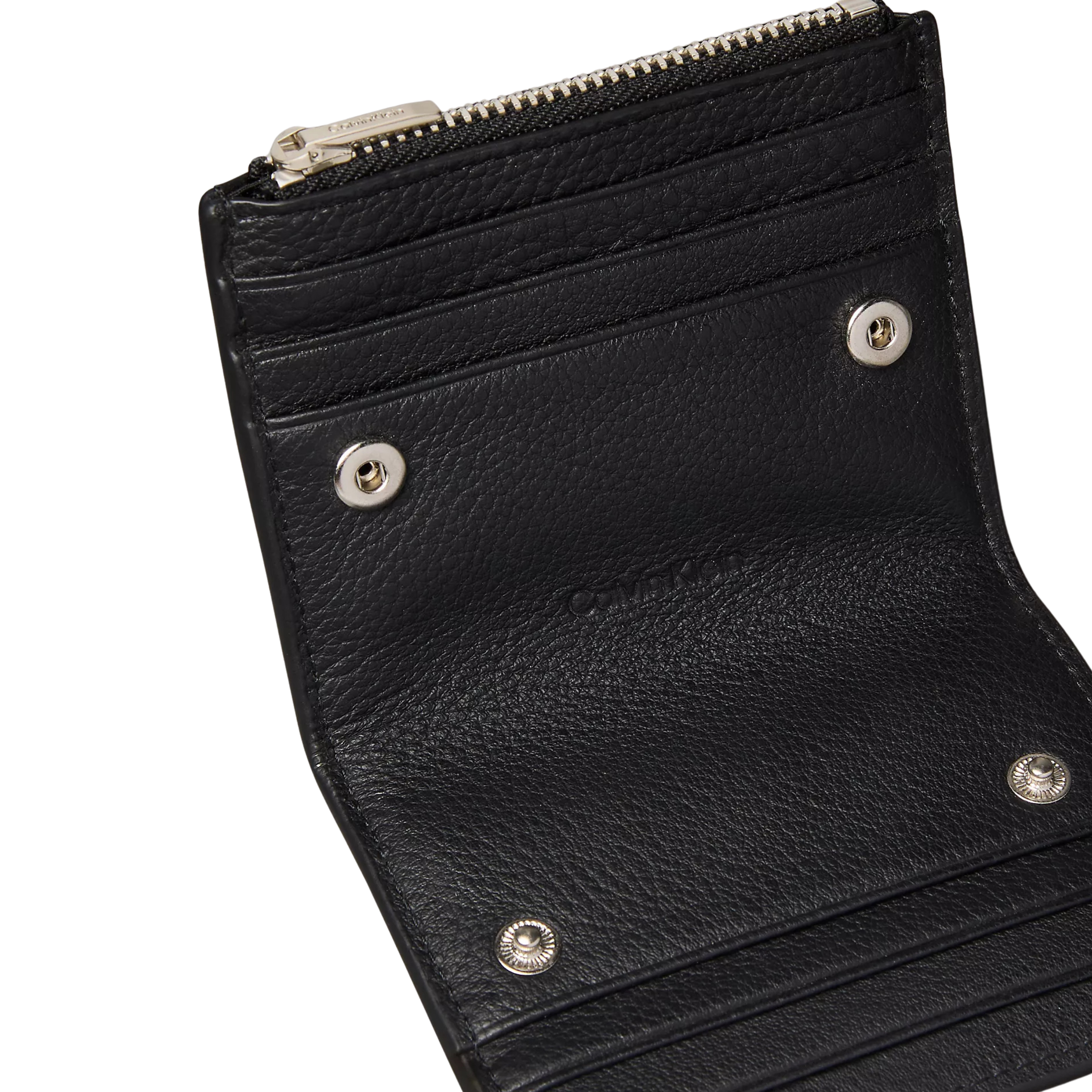 Calvin Klein Men Pebble Grain Leather Card Case - Black
