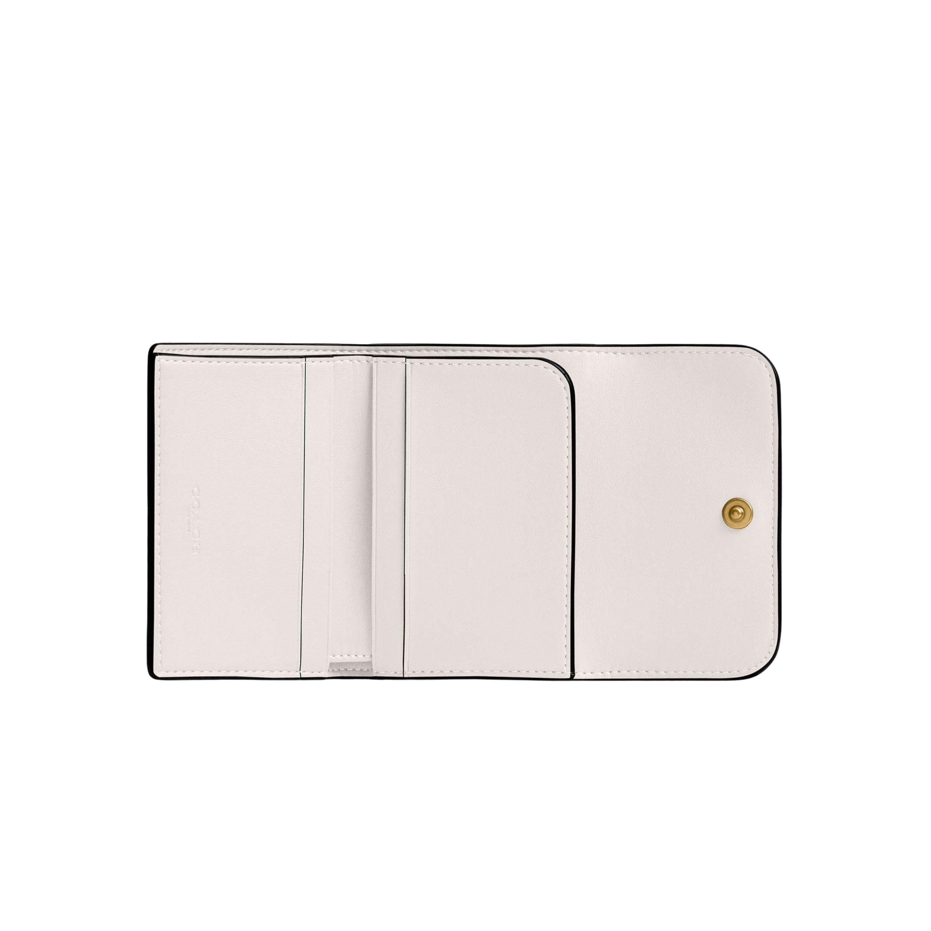 Coach Women Essential Card Holder Wallet - Brass Chalk