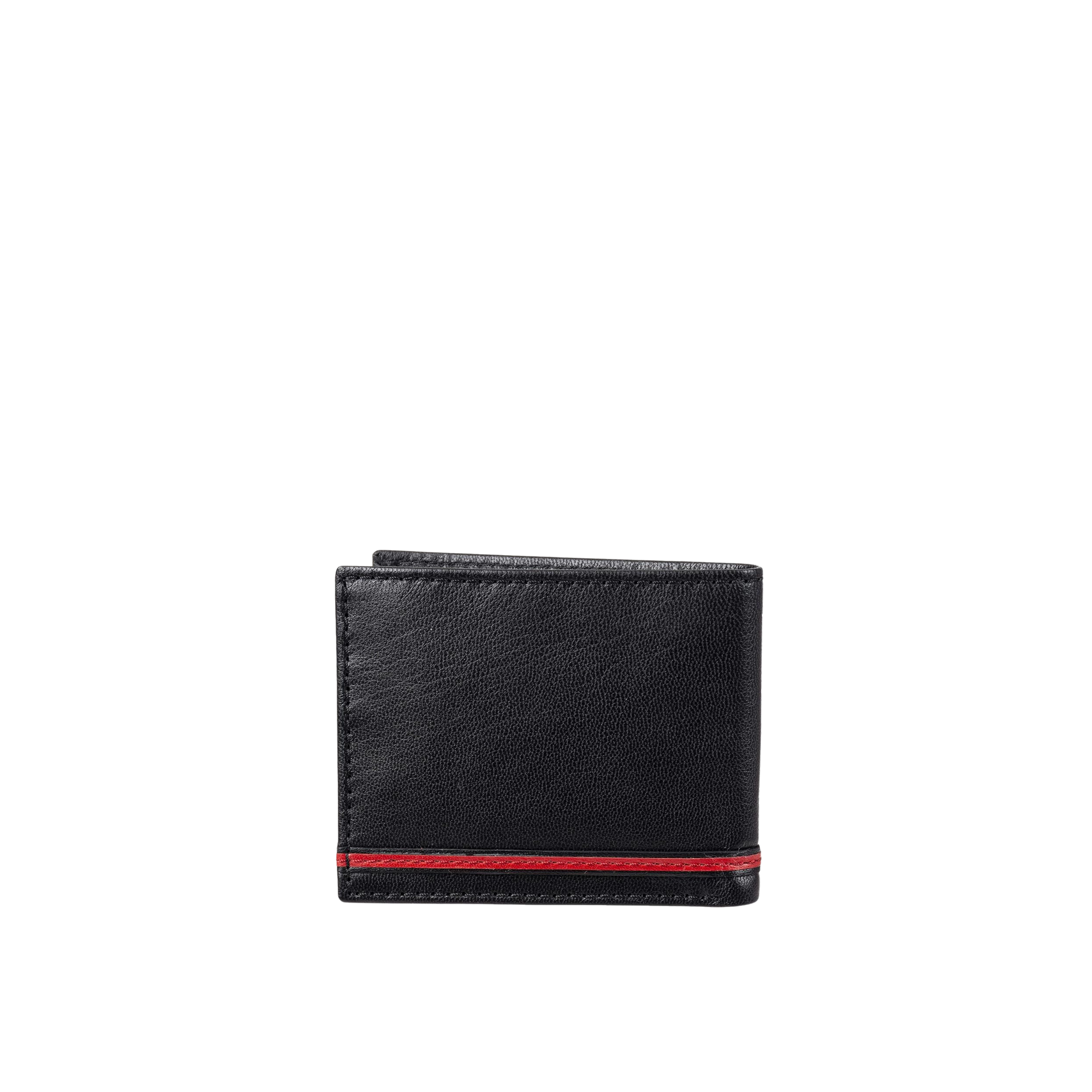 Guess Men RFID Safe Reeve Passcase Wallet - Black Red